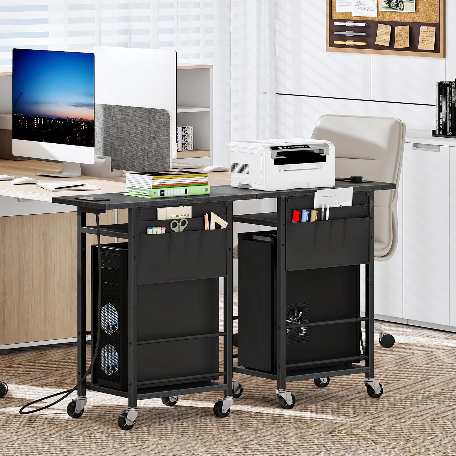 Printer Stand Vloer-tot-plafond Printerstandaardrek Desktop PC Hoofdframe Chassis Opbergrek