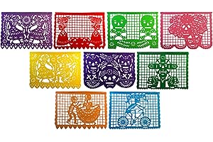 Un Dia de Memoria Day of the Dead Decorations Papel Picado Mexican Fiesta Banner