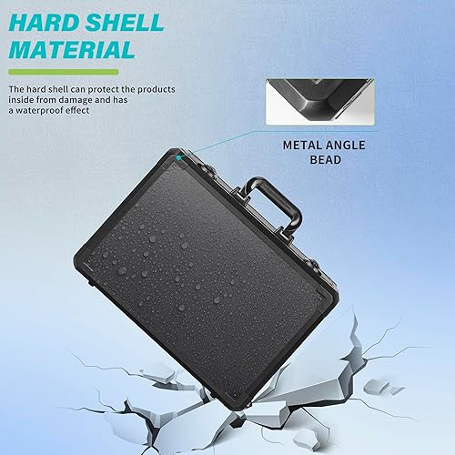 Miniatura 5 de TORIBIO Funda de transporte rígida compatible con Oculus Quest con correa Elite, funda de viaje portátil con espuma personalizable, funda rígida de