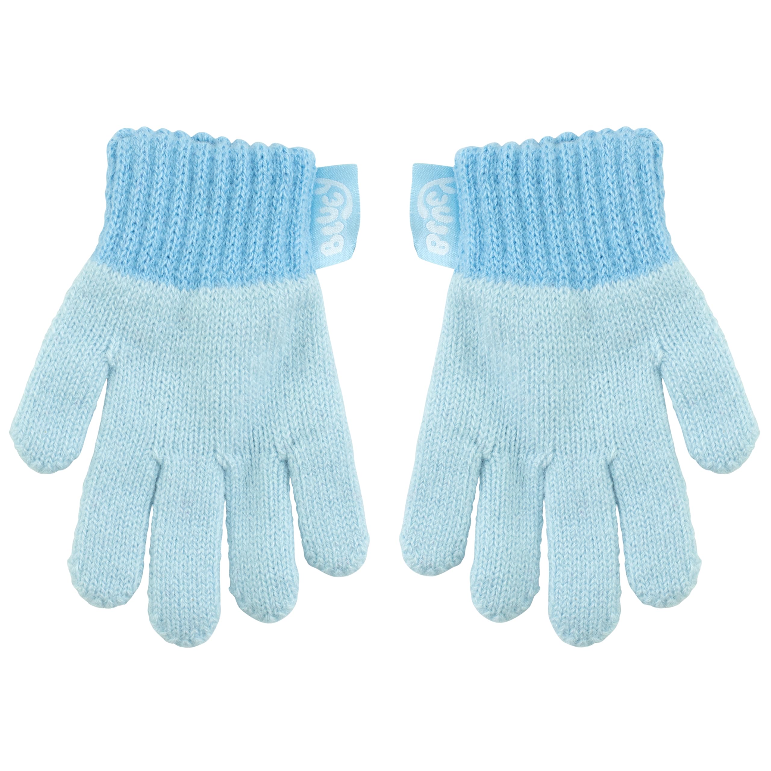 Bluey Conjunto de gorro y guantes para niños Gorro y guantes de invierno para niñas y niños | Mercancía oficial
