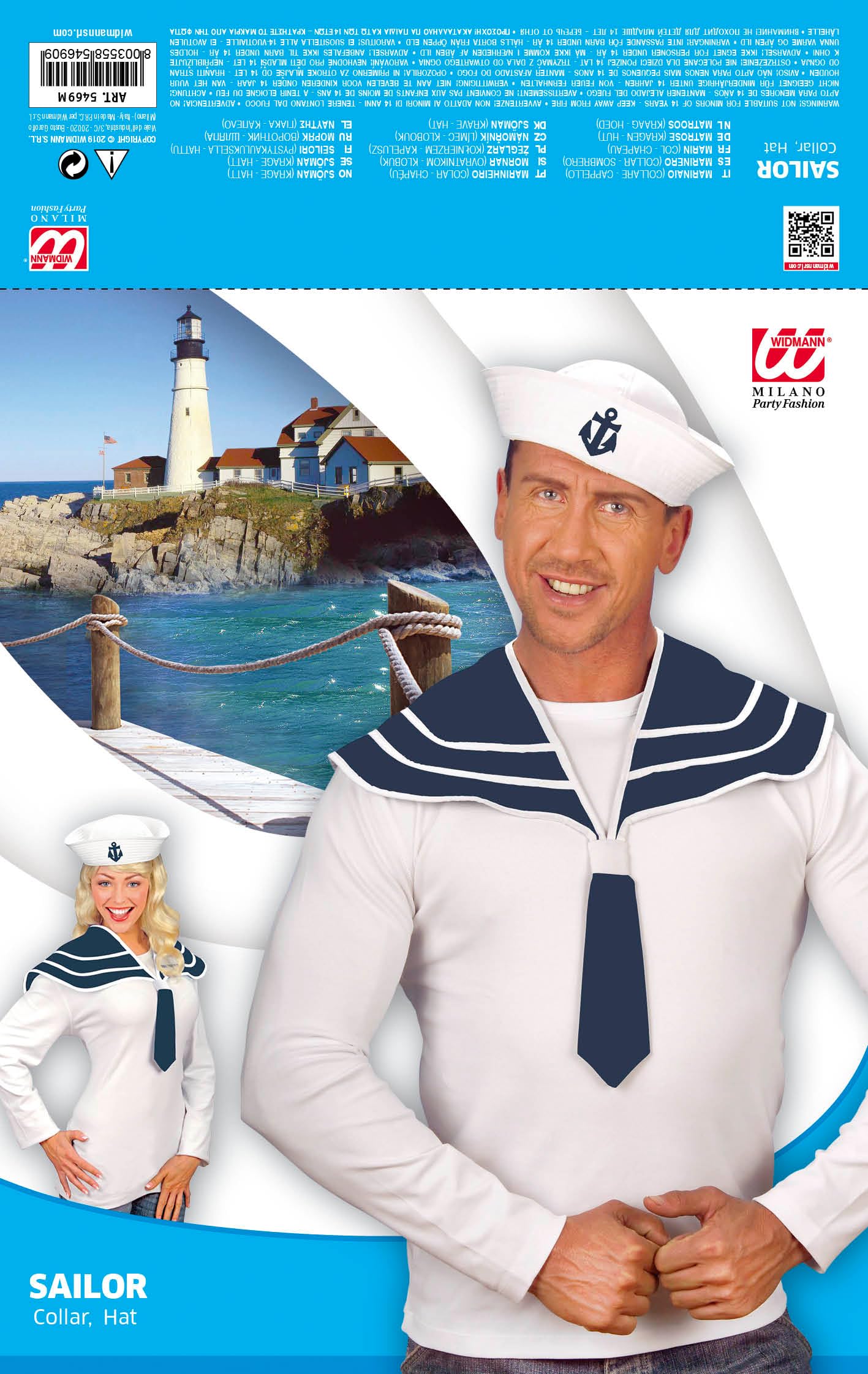Sailor Dress-up Set (Collar, hat) - : Amazon.com.au