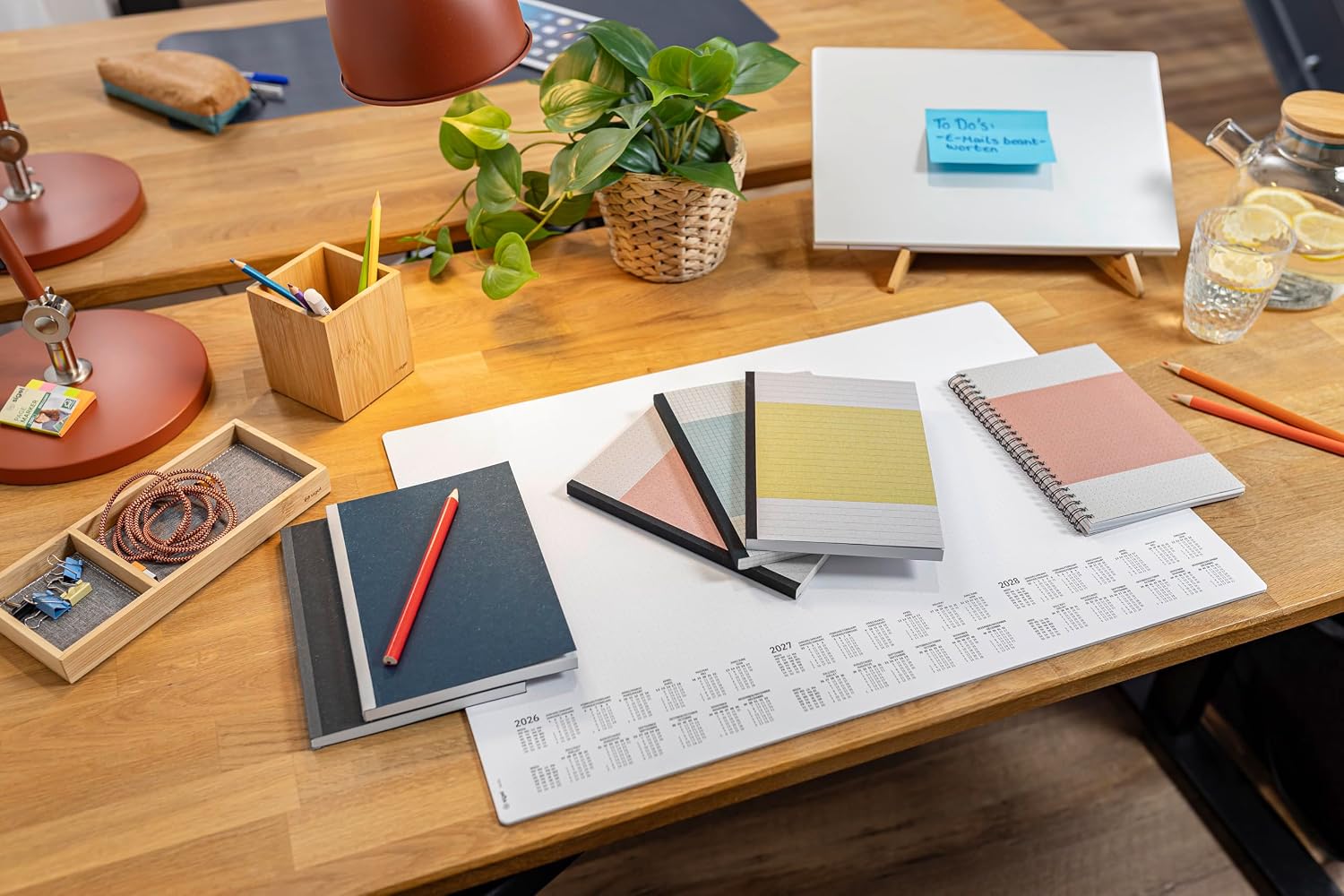 SIGEL SN500 Spiral Notepad A5 Ruled Recycled Paper Notepad High Whiteness Pack of 2 160 Perforated Pages Card Cover Quicknote