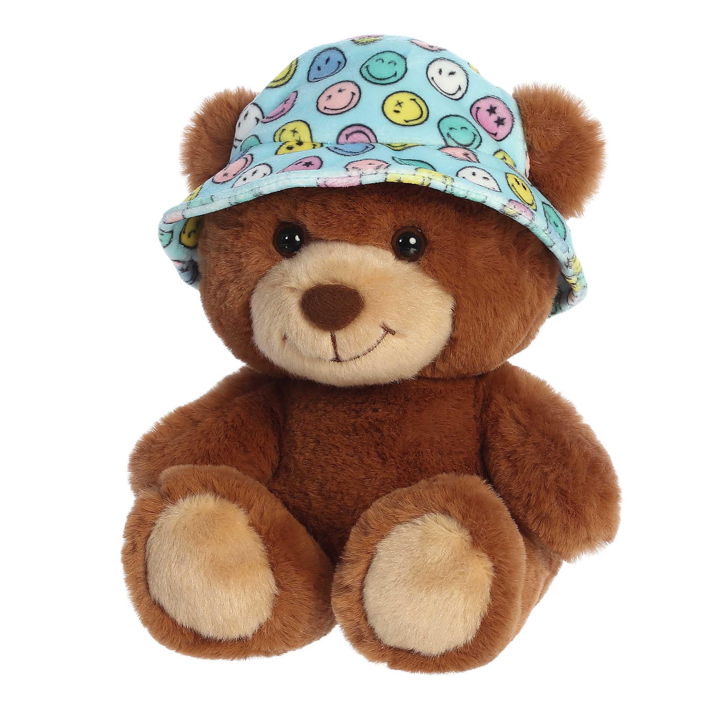 Amazon.com: Aurora® Vibrant SmileyWorld® Bucket Hat Bear Stuffed