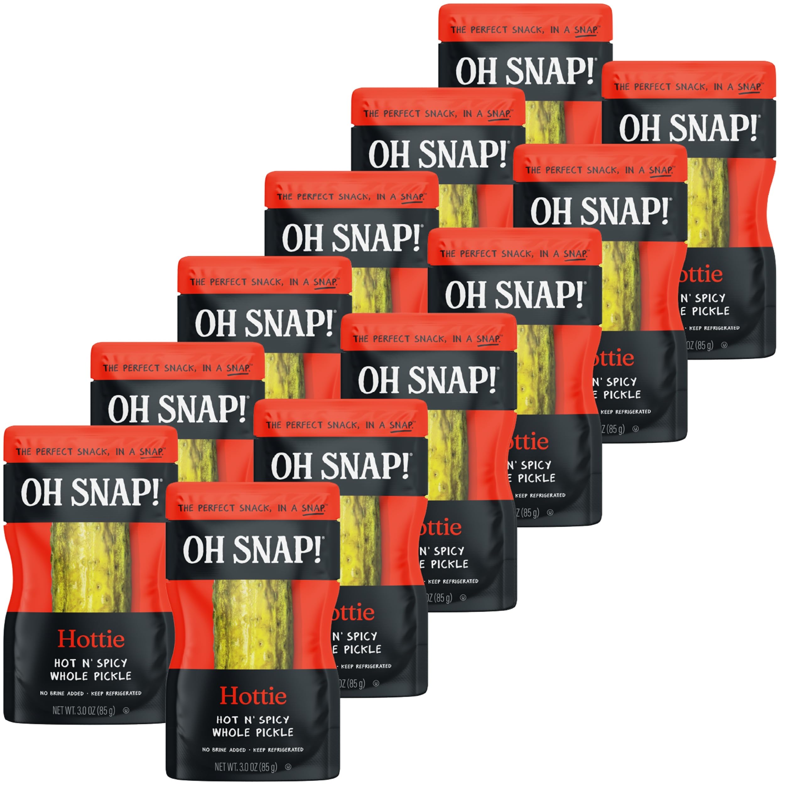 Amazon.com : OH SNAP! Hottie Whole Pickle (12 Pack) - Whole Hot N