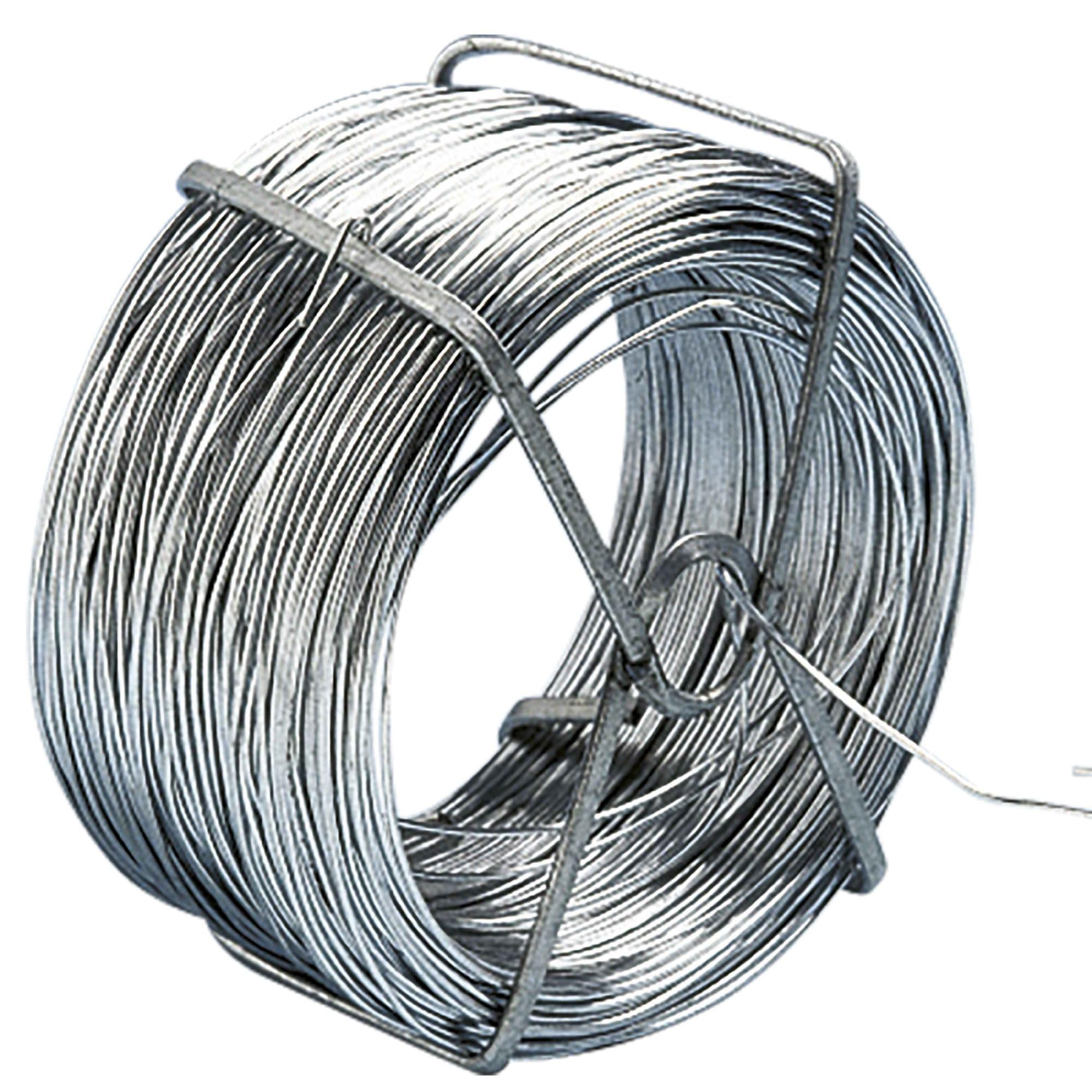 Provence Outillage - Fil de Fer galvanisé 50 Mètres - Fer - 0.9 mm - Silver - Clôtures - Accessoires pour clôtures