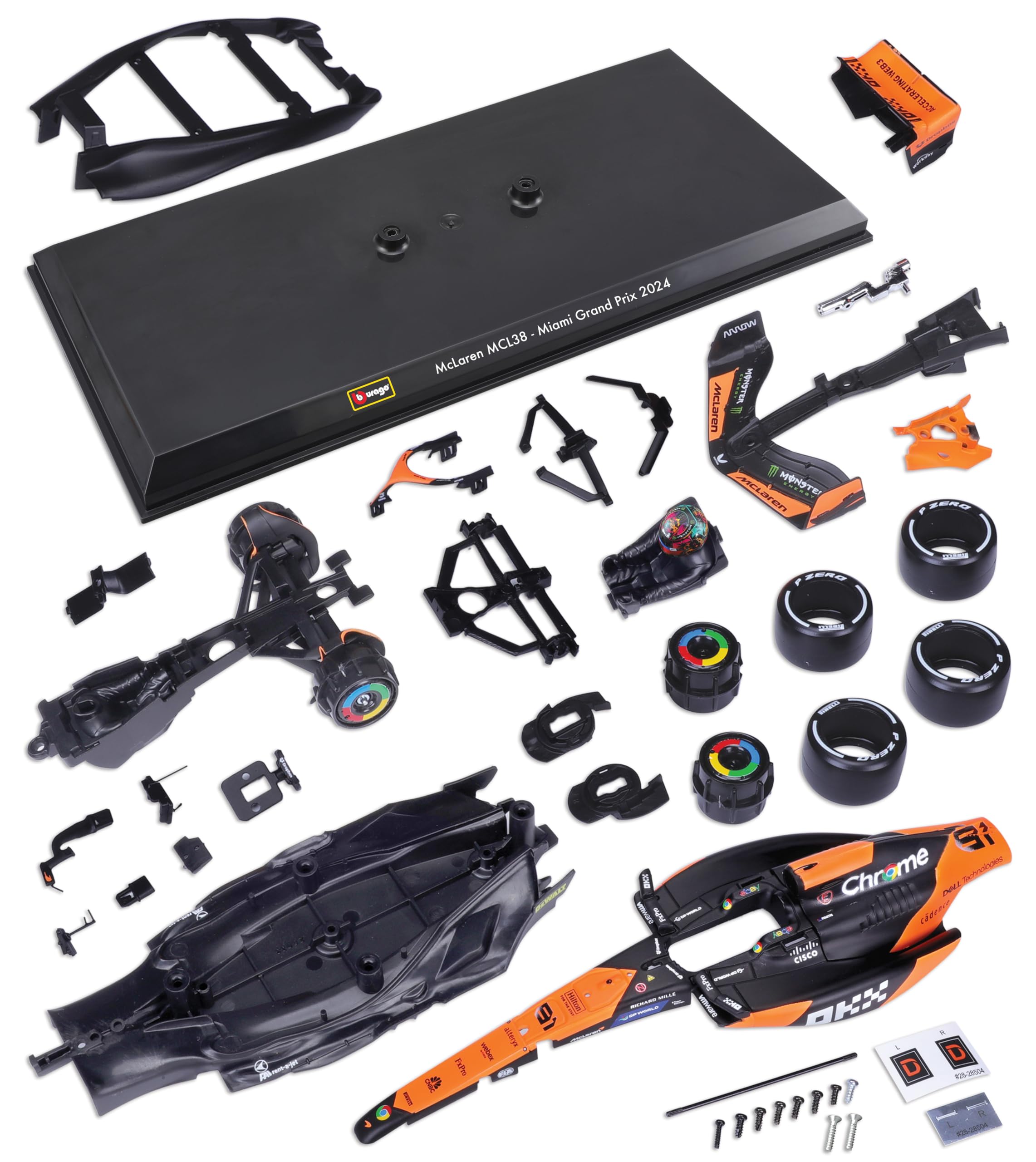 McLAREN F1 MCL38 TEAM MCLAREN N 81 SEASON 2024 OSCAR PIASTRI ORANGE BLACK