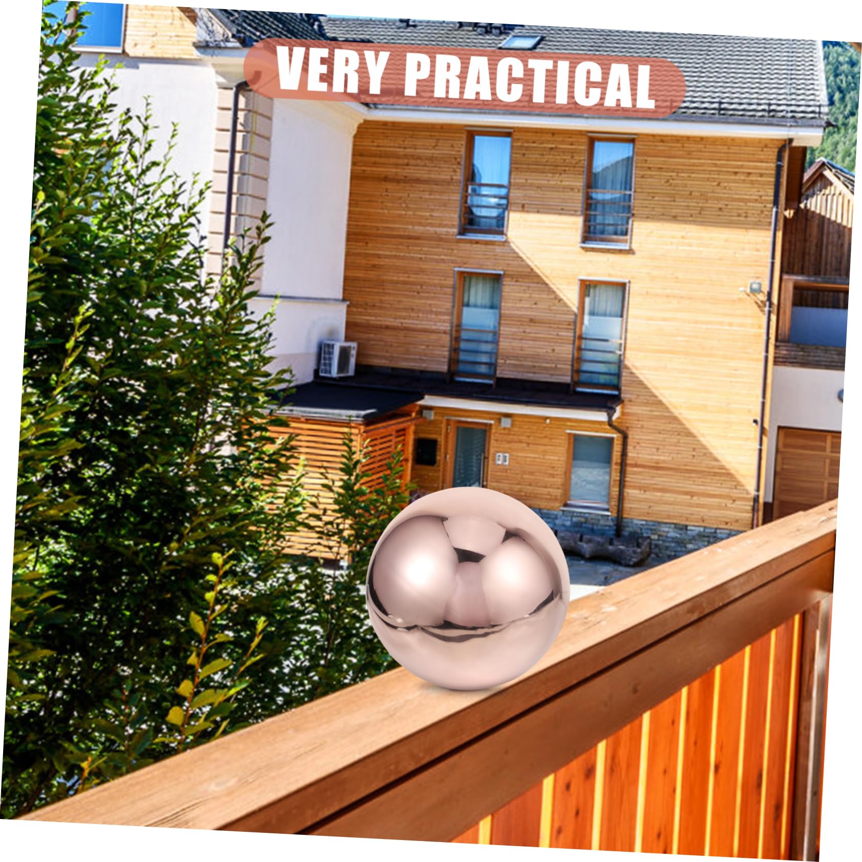 Sosoport Gartendeko Edelstahl Spiegelkugel mit Reflektion und Entspannender Atmosphäre Moderne Rostfreie Dekokugel für Garten und Terrasse Stilvoll und Robust
