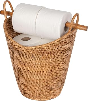 KOUBOO La Jolla Rattan Toilet Roll Holder
