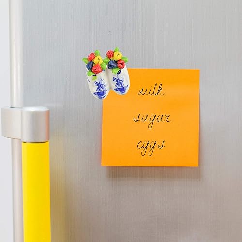 Miniatura 3 de Magnet Gifts - Zapatos de madera Delft con tulipanes (2.5 pulgadas)