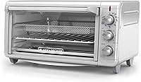 BLACK+DECKER Crisp 'N Bake Air Fry Toaster Oven, XL 8-Slice Convection, Fits 9x13 Pan & 12" Pizza, 5-in-1 Stainless Steel