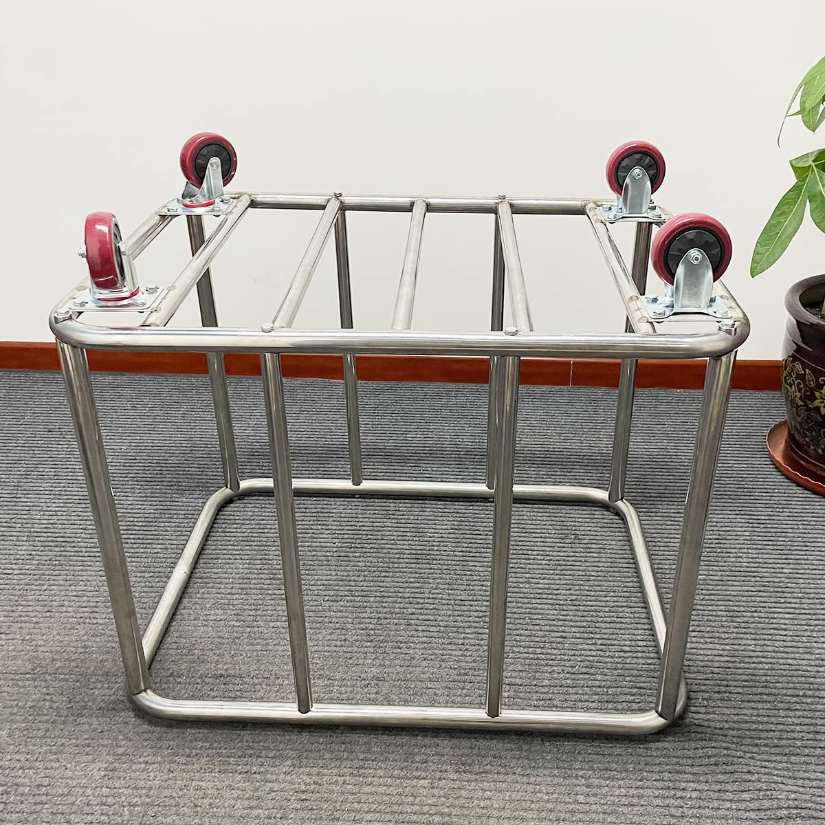 Carrello portabiancheria commerciale resistente su ruote, carrello per la lavanderia, per hotel, bagno, casa, massima praticità e durata