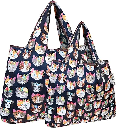 allydrew Splendid Designs Foldable Tote Nylon Reusable Grocery Bag
