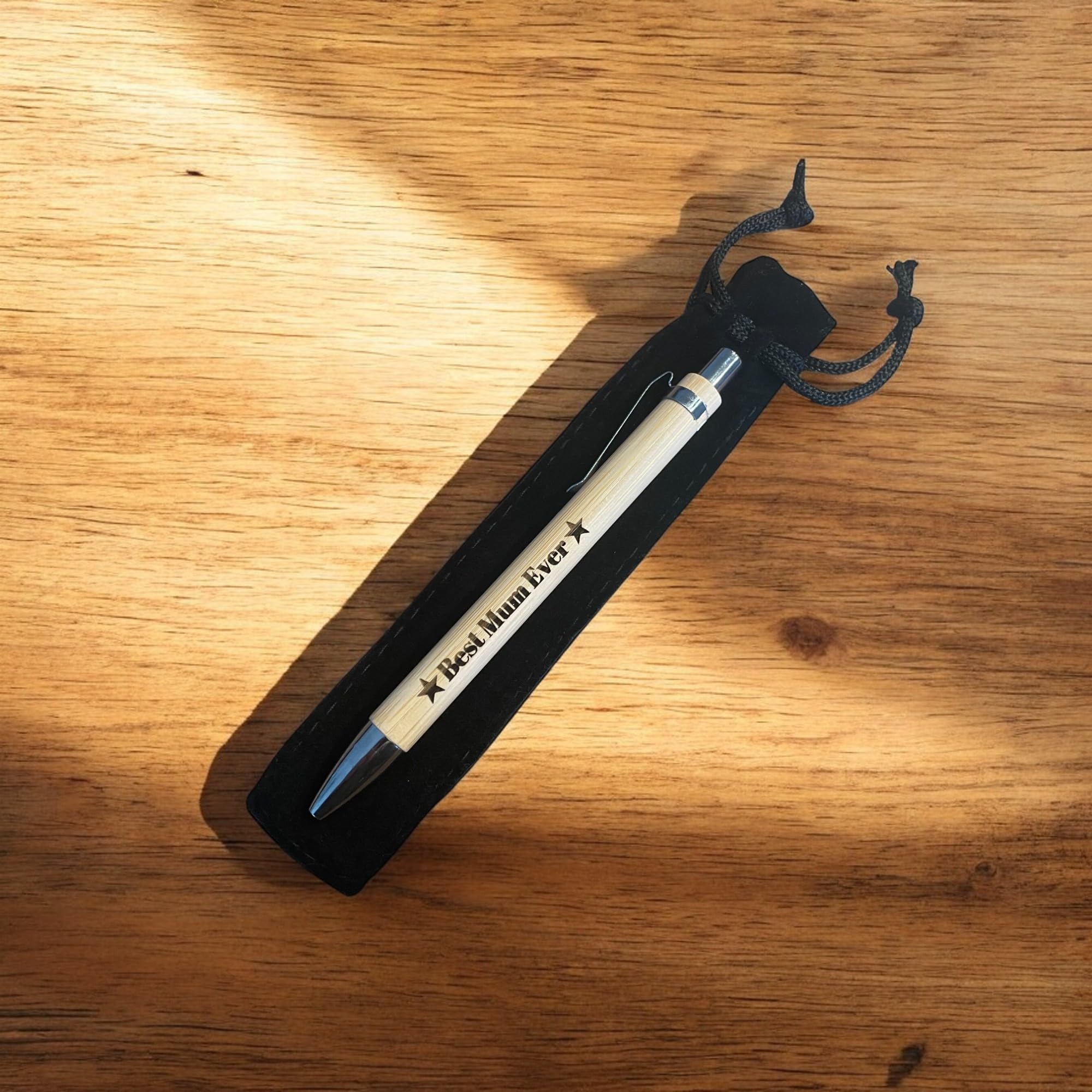 Ashton and Finch Mum Pen - “Best Mum Ever” Engraved Design, Brown - Image 2