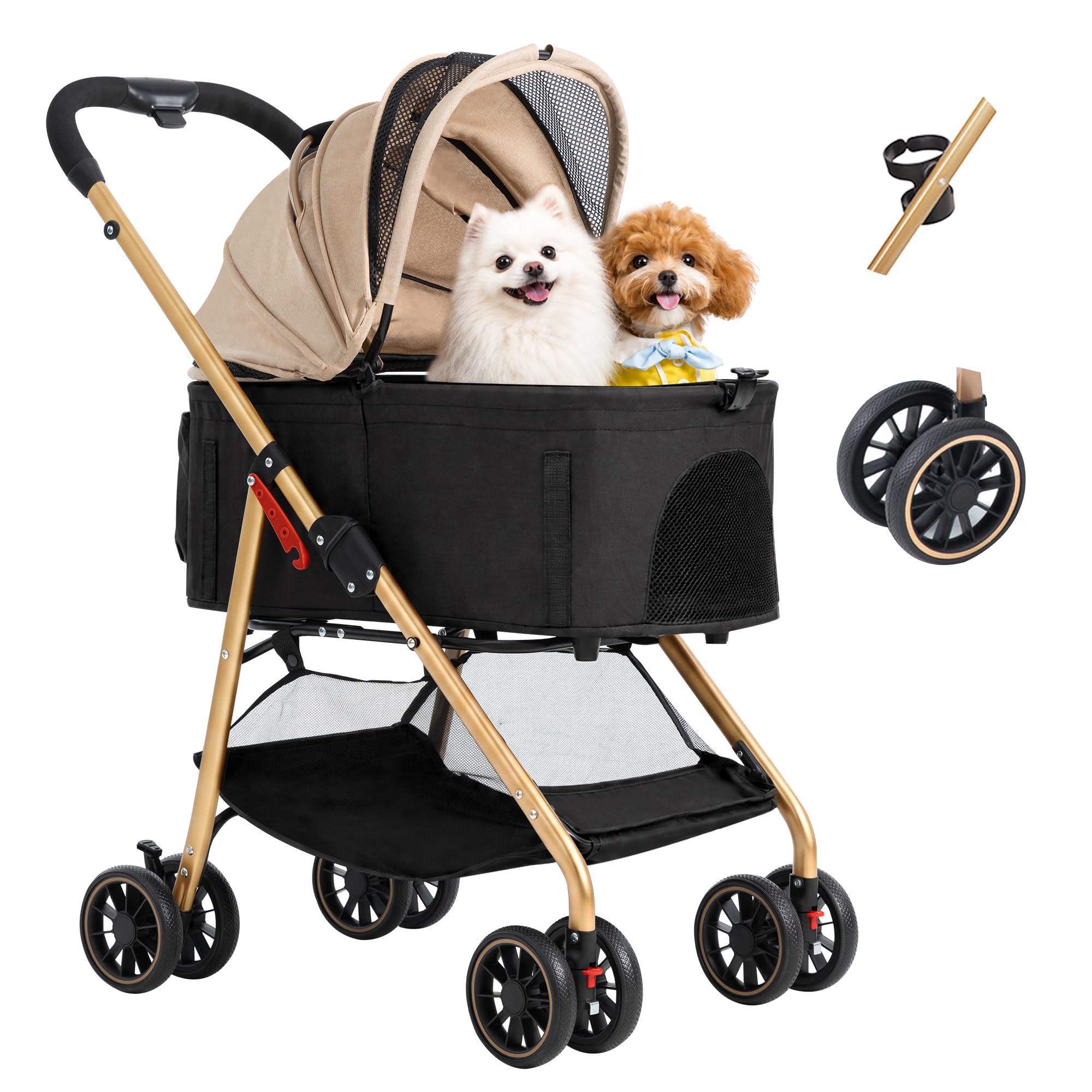 Amazon | 【大66cmゆりかご · 中型犬専用】MILA&LOUIS ペットカート