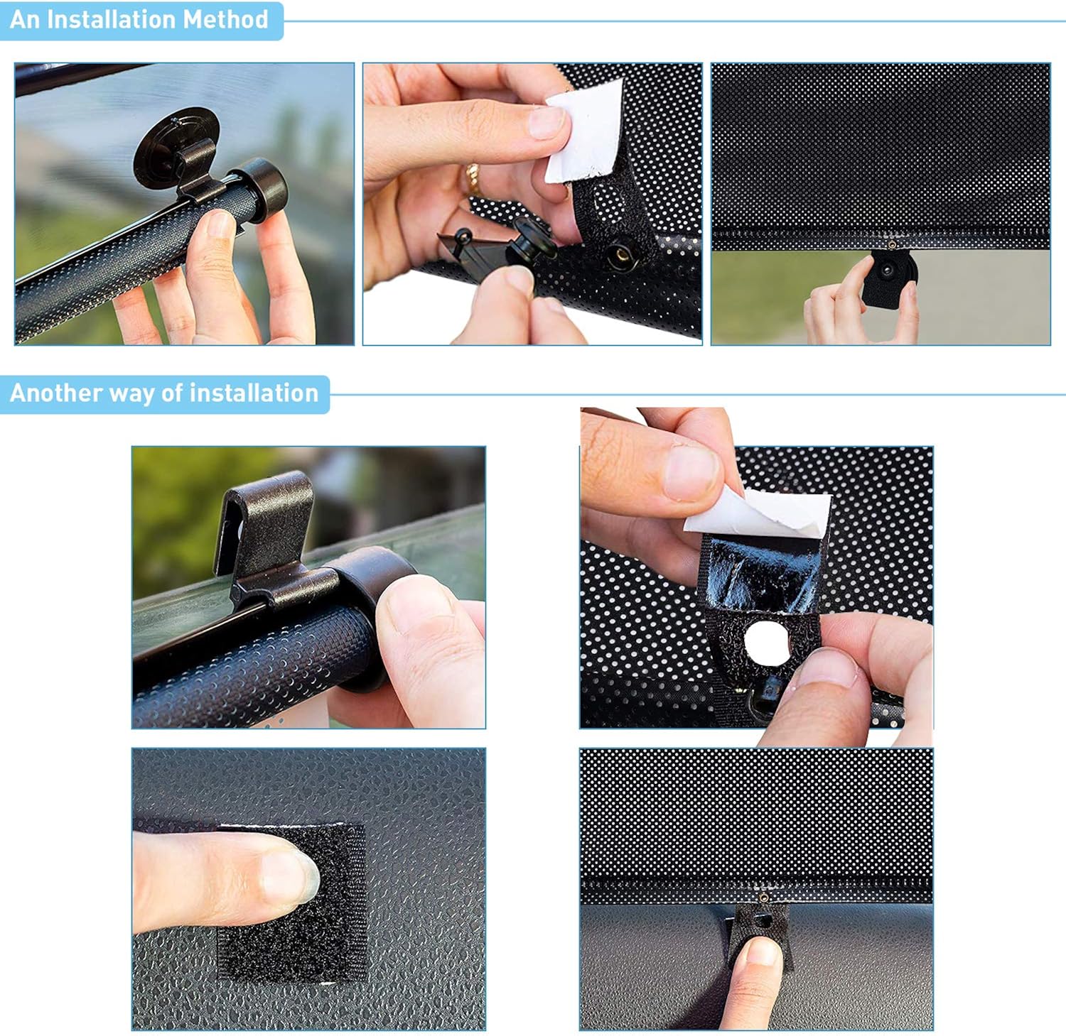 Auto Sun Shade Car Sun Shade with 2Pcs Roller Sun Shade