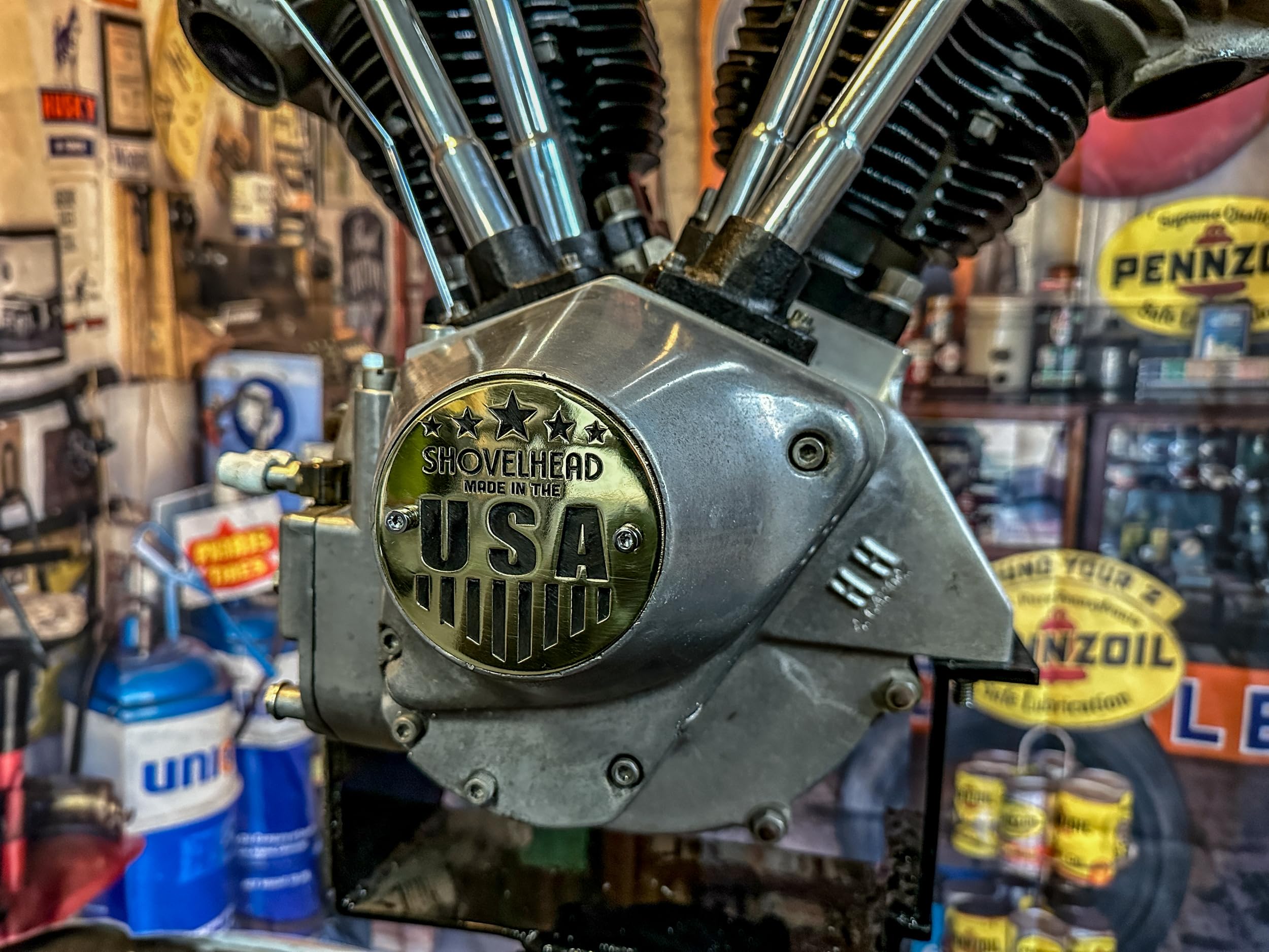 com: Shovelhead Made in The USA Brass Points 2 Hole Timing