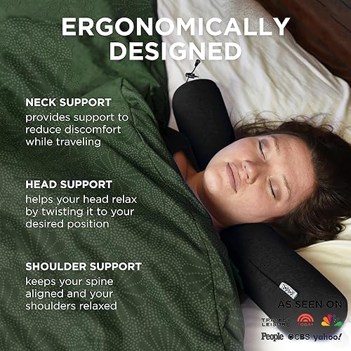 Vista 73 de Dot&Dot Almohada de viaje para niños de espuma viscoelástica para aviones, almohadas de cuello para niños para viajes, dormir, almohada de avión