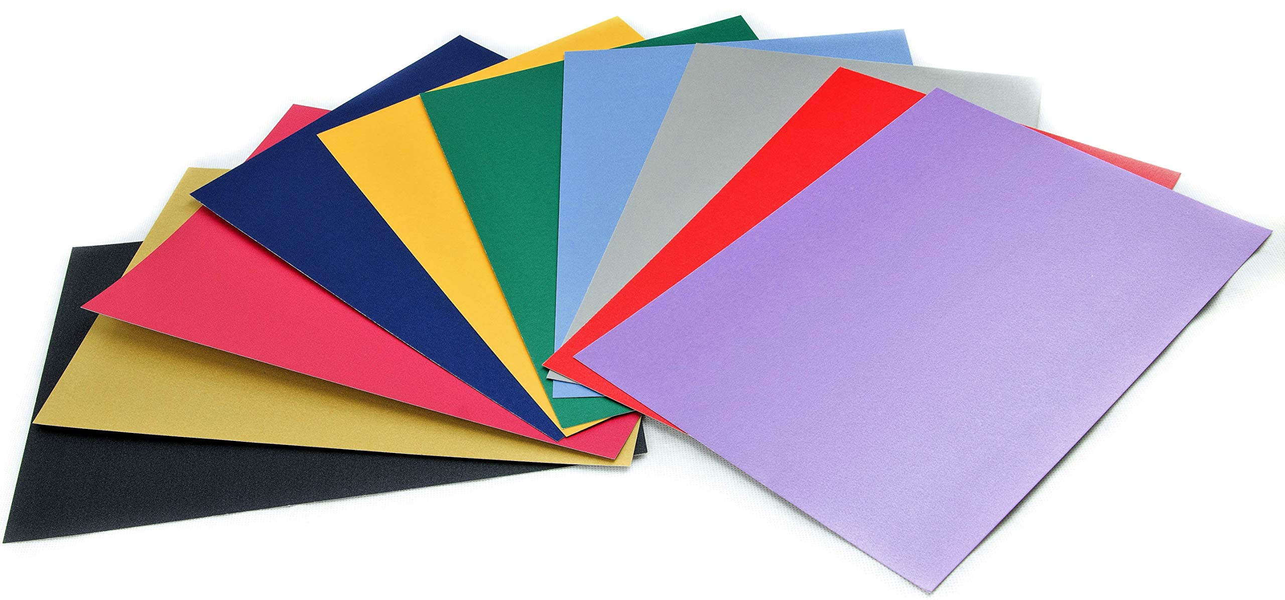 Mufira Pearlescent 300gsm Single Sided A4 Card 10 Pack Perfect for Art & Crafts & Card Making - Assorted Mixed Colours