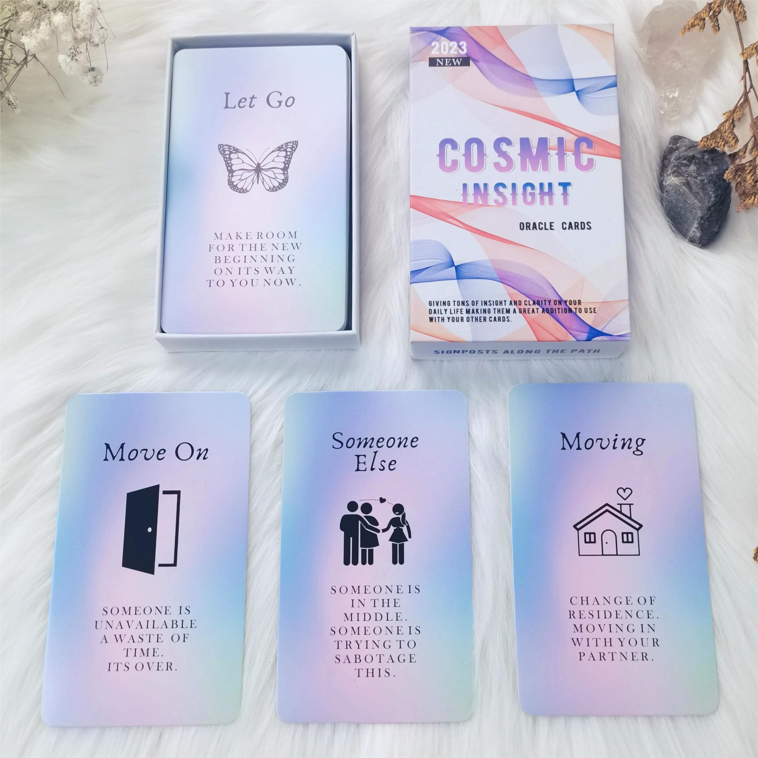 Han Yu Bowen Love Oracle Cards, Oracle Cards, 40 Message Cards with Meanings, Answers to Guide You in Solving Life and Love Problems, Adults Only