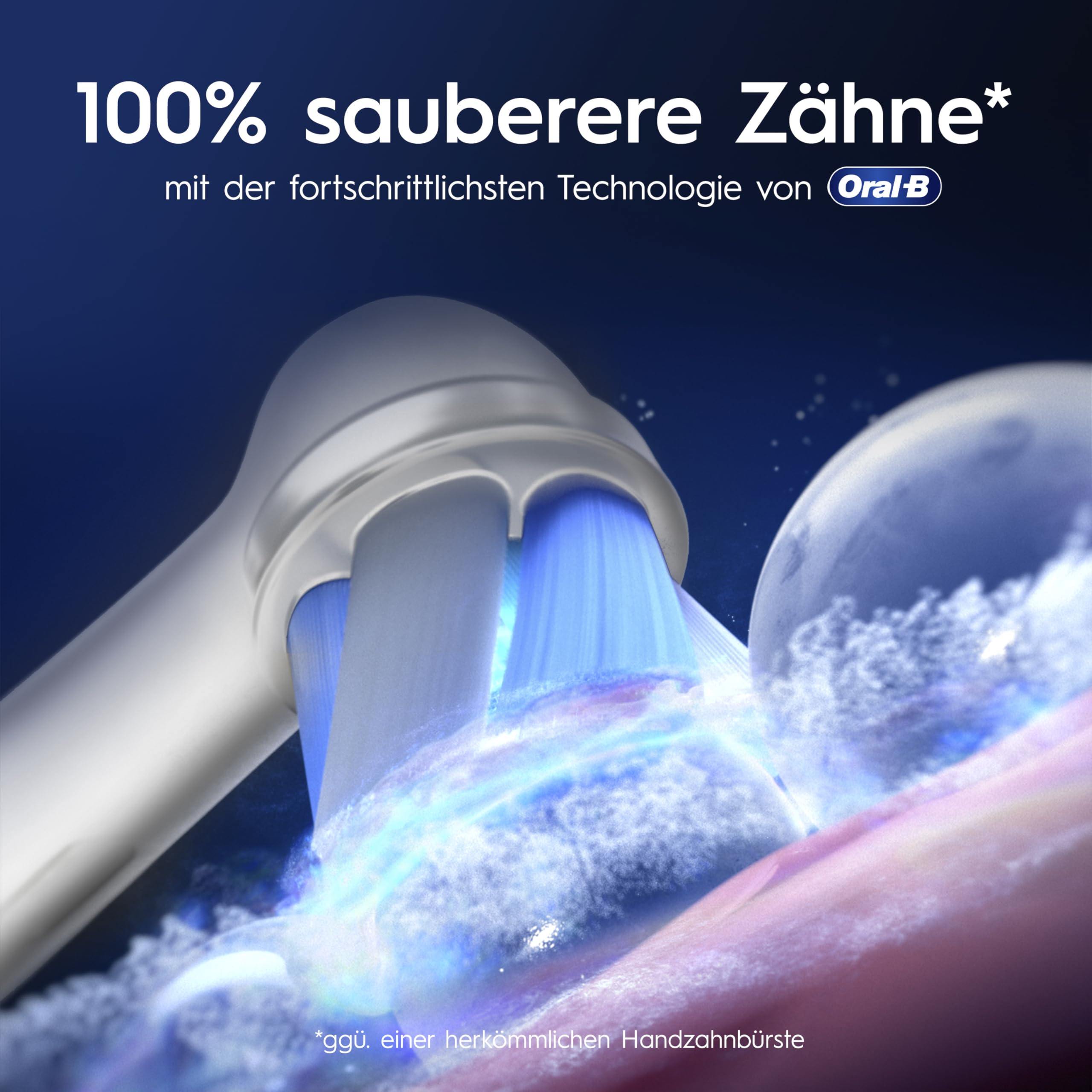 Oral-B iO Series 9 Elektrische Zahnbürste, Weiß | Inkl. 1 Aufsteckbürste, Lade-Reise-Etui, CHIP Testsieger (11/25), Electric Toothbrush mit 7 Modi Für Zahnpflege