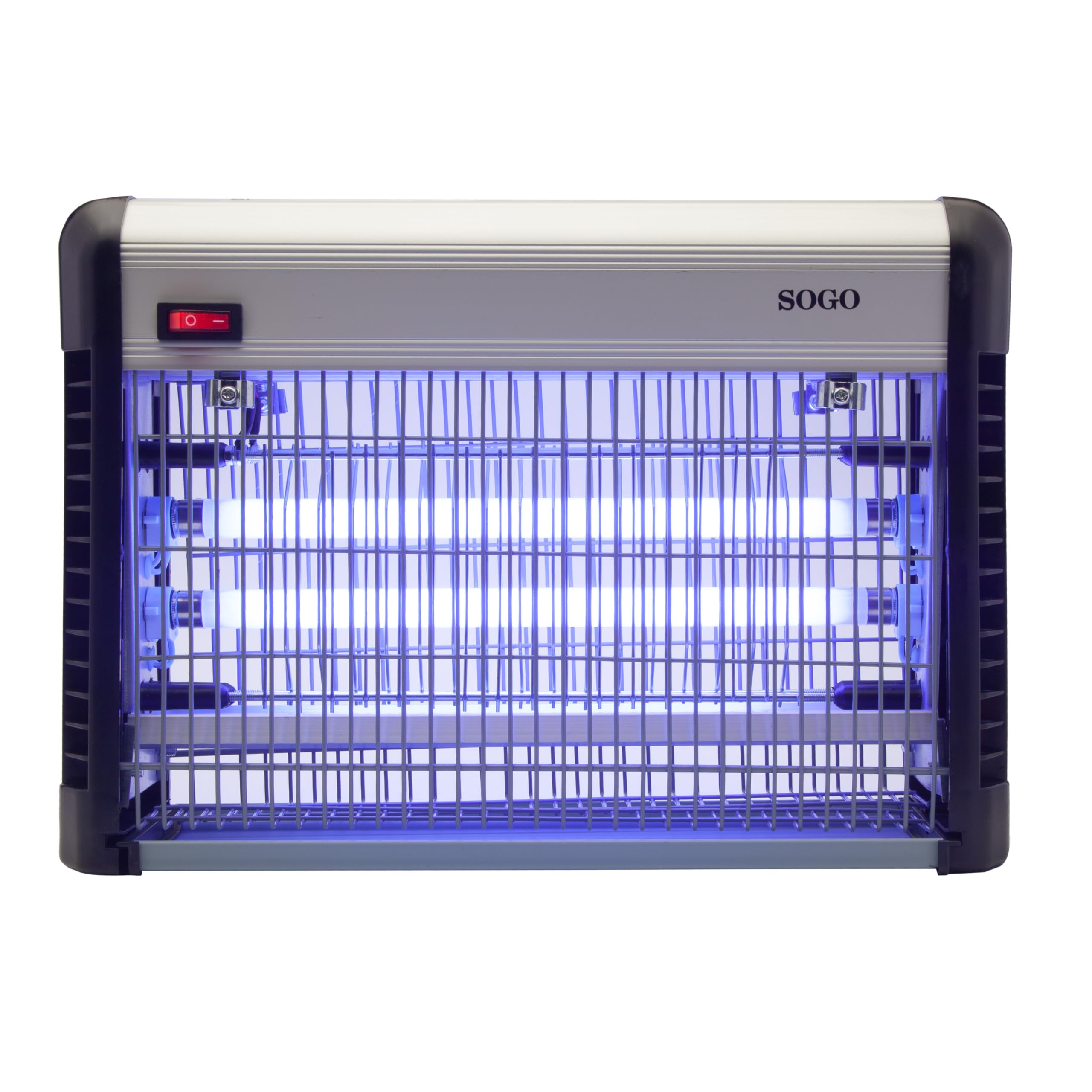 SOGO SS-13915 Mata Insectos Blanco - Silencioso y Eficaz - Elimina Mosquitos con Rejilla Electrificada