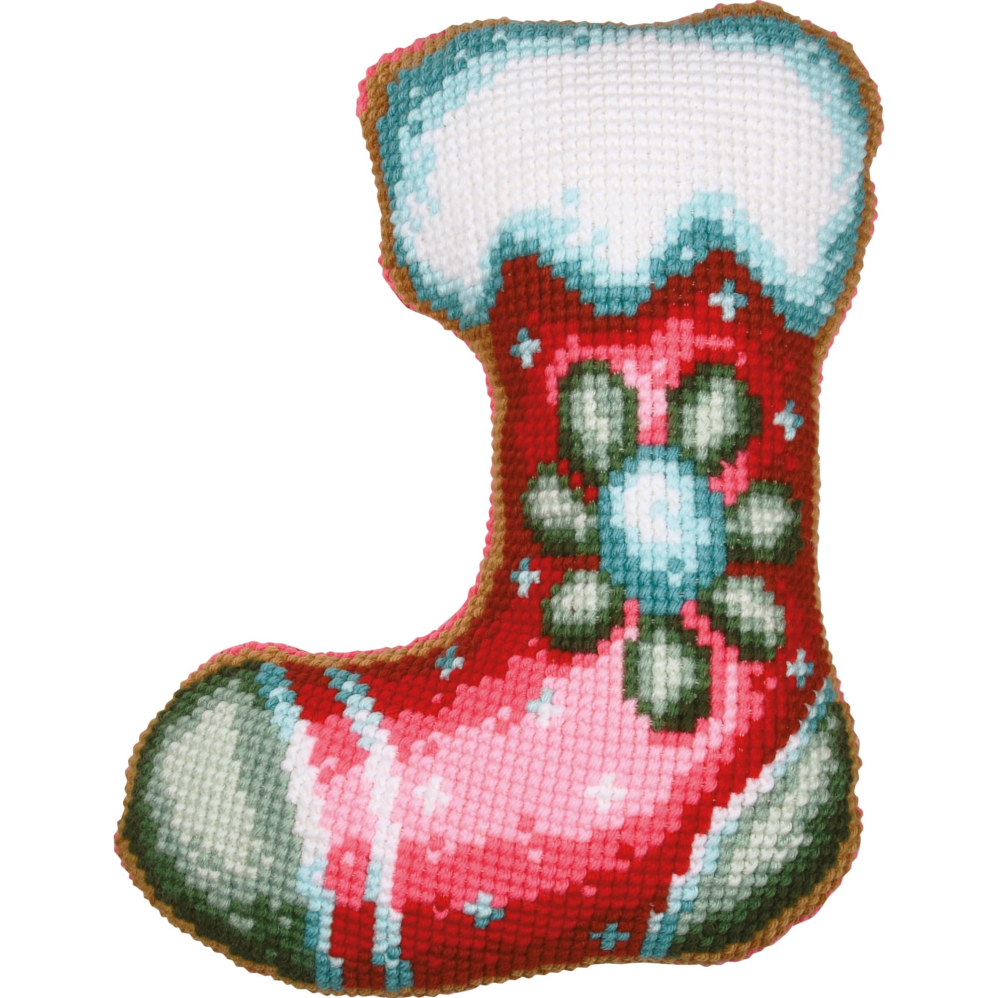 Vervaco Kit Cuscino Punto Croce Con Schienale NATALESet Ricamo Principianti Cuscini Gobelin ca. 36 x 47 cm Accessori Per Lavoretti Creativi DIY Casa Decor Hobby Adulti Cross Stitch