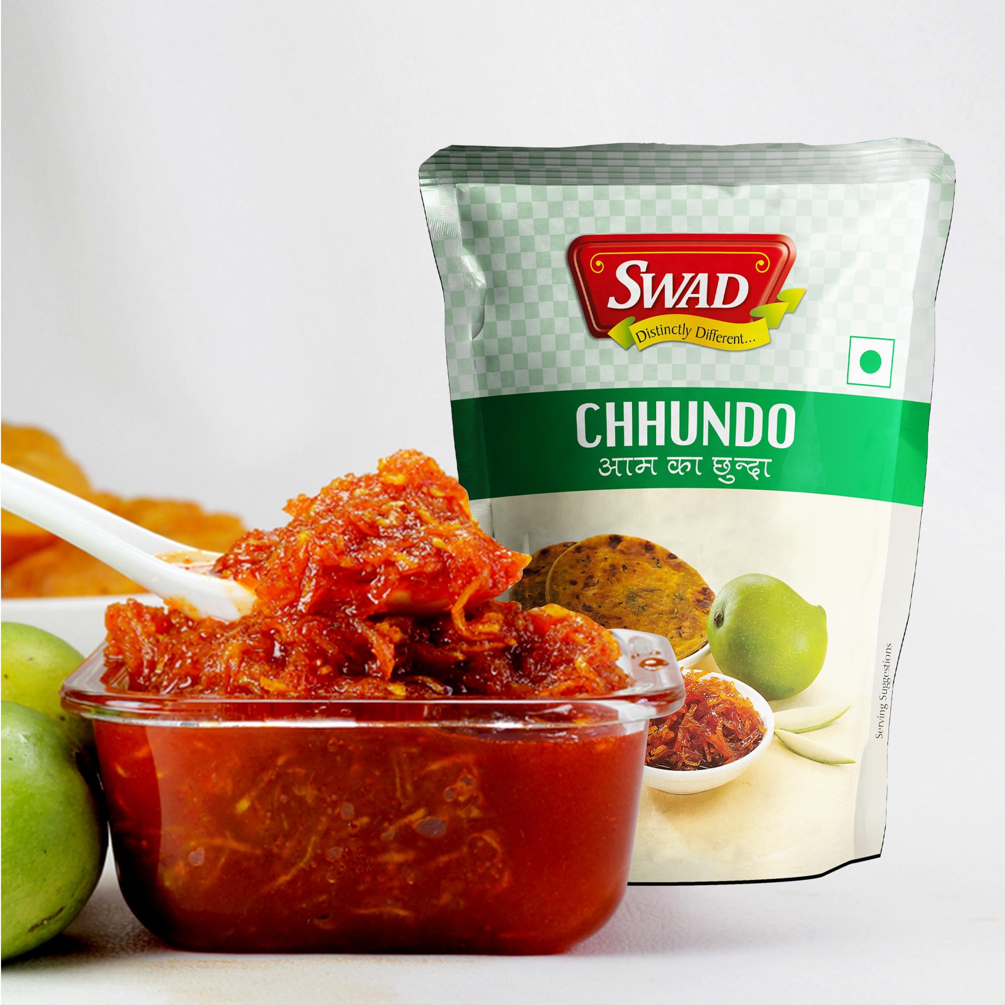 SWAD Traditional Delicious and Tangy Natural Taste Mango Chhundo Pickle | Homemade Fresh Sweet & Sour Aam Chhunda | Khatti Meethi Chutney | Shredded Chatni Pouch Great Flavor 200 Gm Pack of 2 1