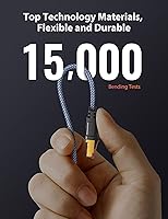 Vista 5 de Snowkids Cable Ethernet Cat 8 de 15 pies, señal fuerte, alta velocidad de 40 Gbps 2000 Mhz, cable de red con conector de Internet RJ45