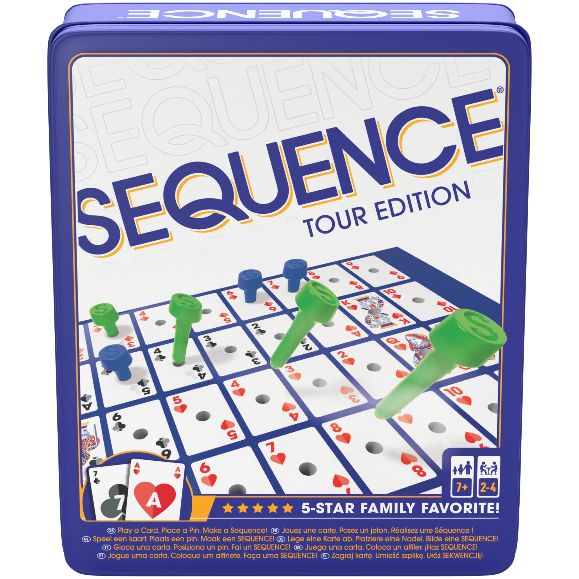 Goliath Sequence Tour Edition - The Strategic Family Game | For 2-4 Players Ages 7+