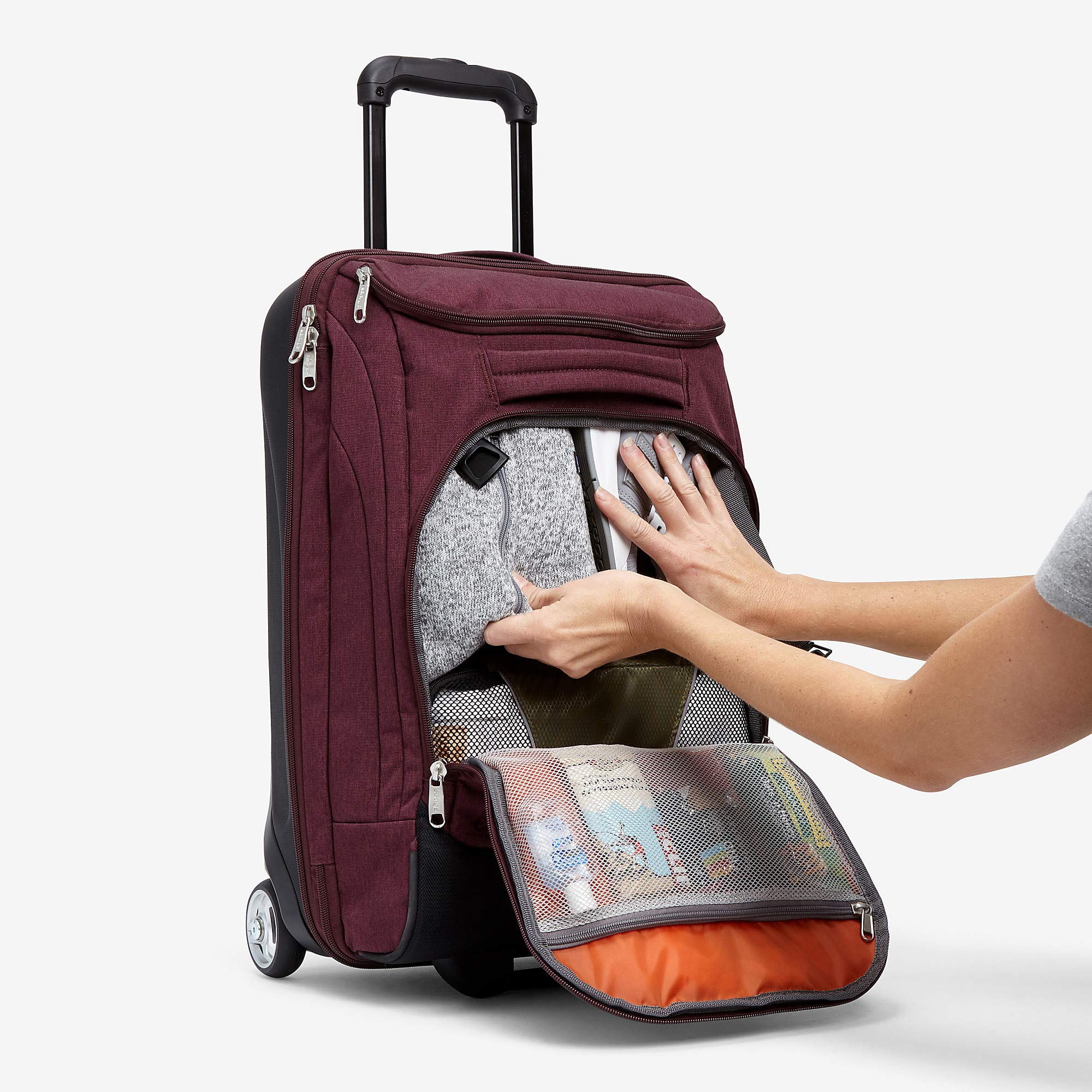 eBags Mother Lode 21 Inches CarryOn Rolling Duffel (Heathered Graphite