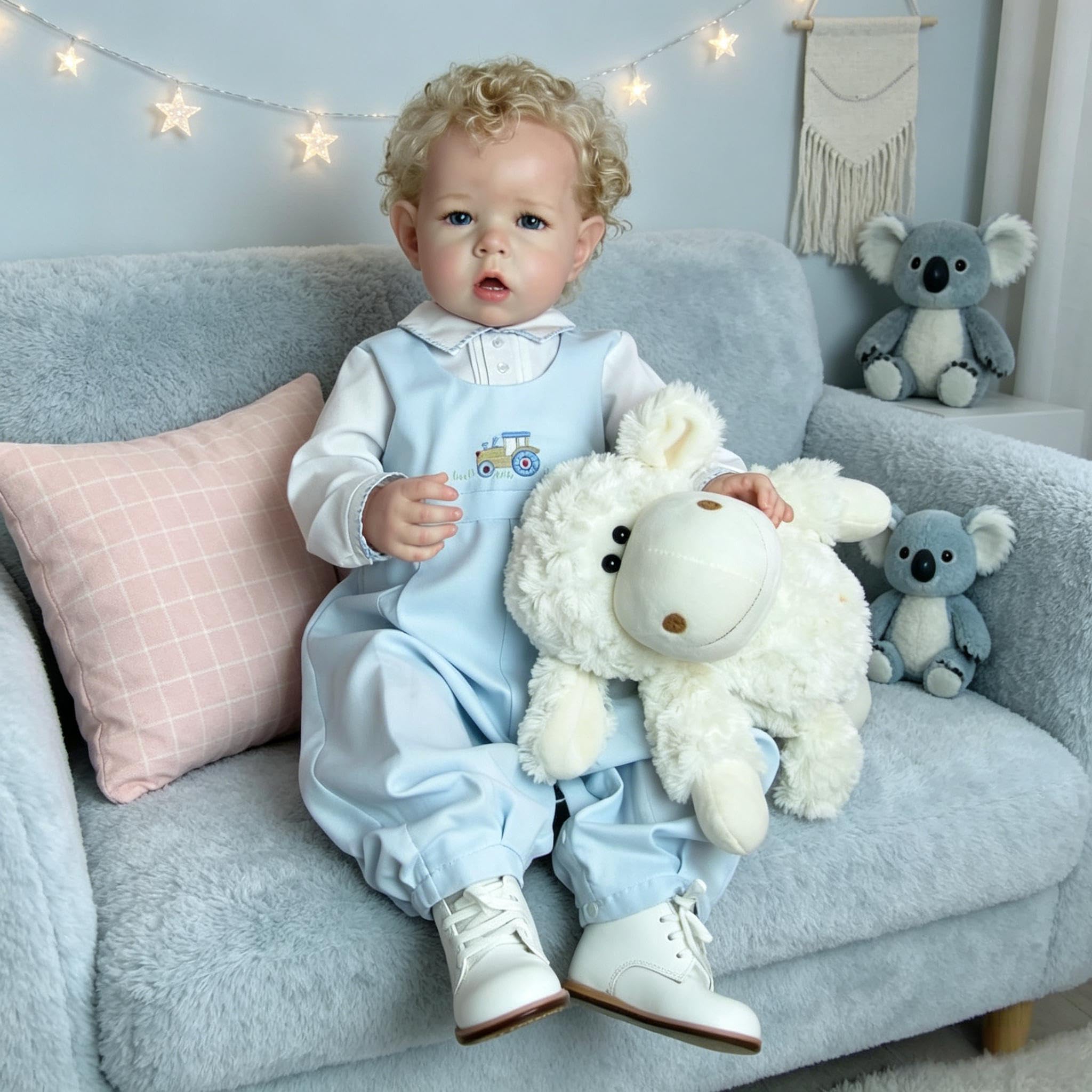 RXDOLL Realistyczne lalki Reborn Baby Dolls Vinyl Boy 50 cm realistyczne lalki noworodka maluch prawdziwe życie Reborn lalka anatomicznie poprawne lalki dla niemowląt, które wyglądają jak prawdziwe
