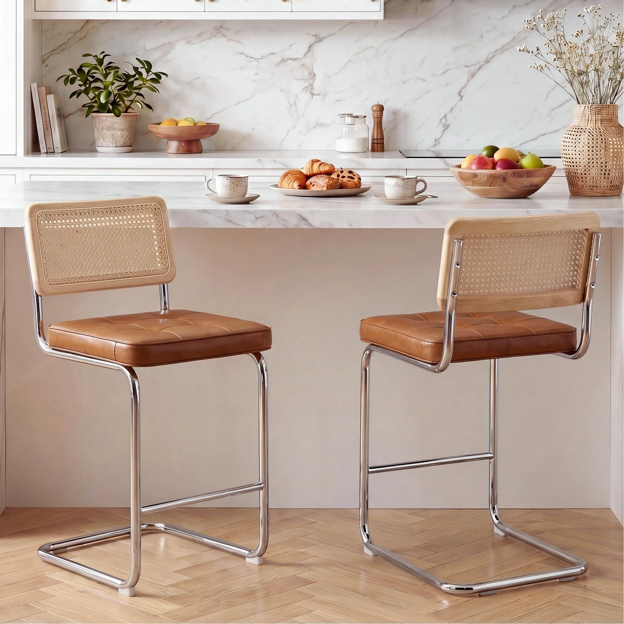 Zesthouse Natural Rattan Bar Stools