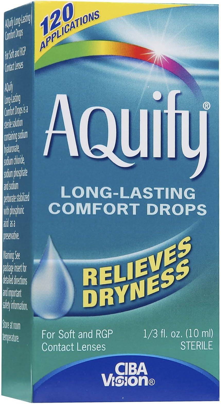 Aquify Long Lasting Comfort Drops-0.33 oz, 10ml