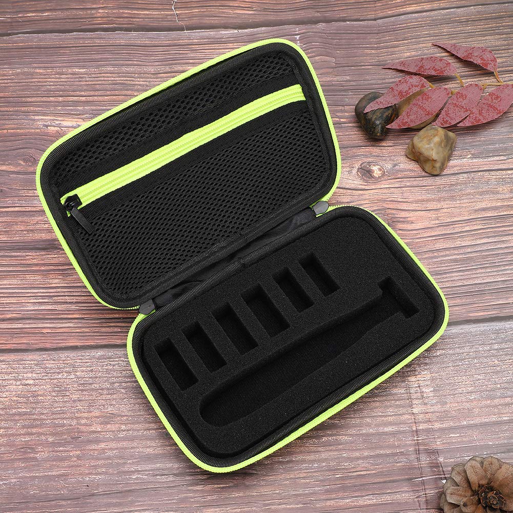 Qukaim Shaver Bag Portable Electric Shaver Bag, EVA Zipper Storage Case for Philips QP2530/2520 Shaver, Travel Carrying Box, Green - Image 4