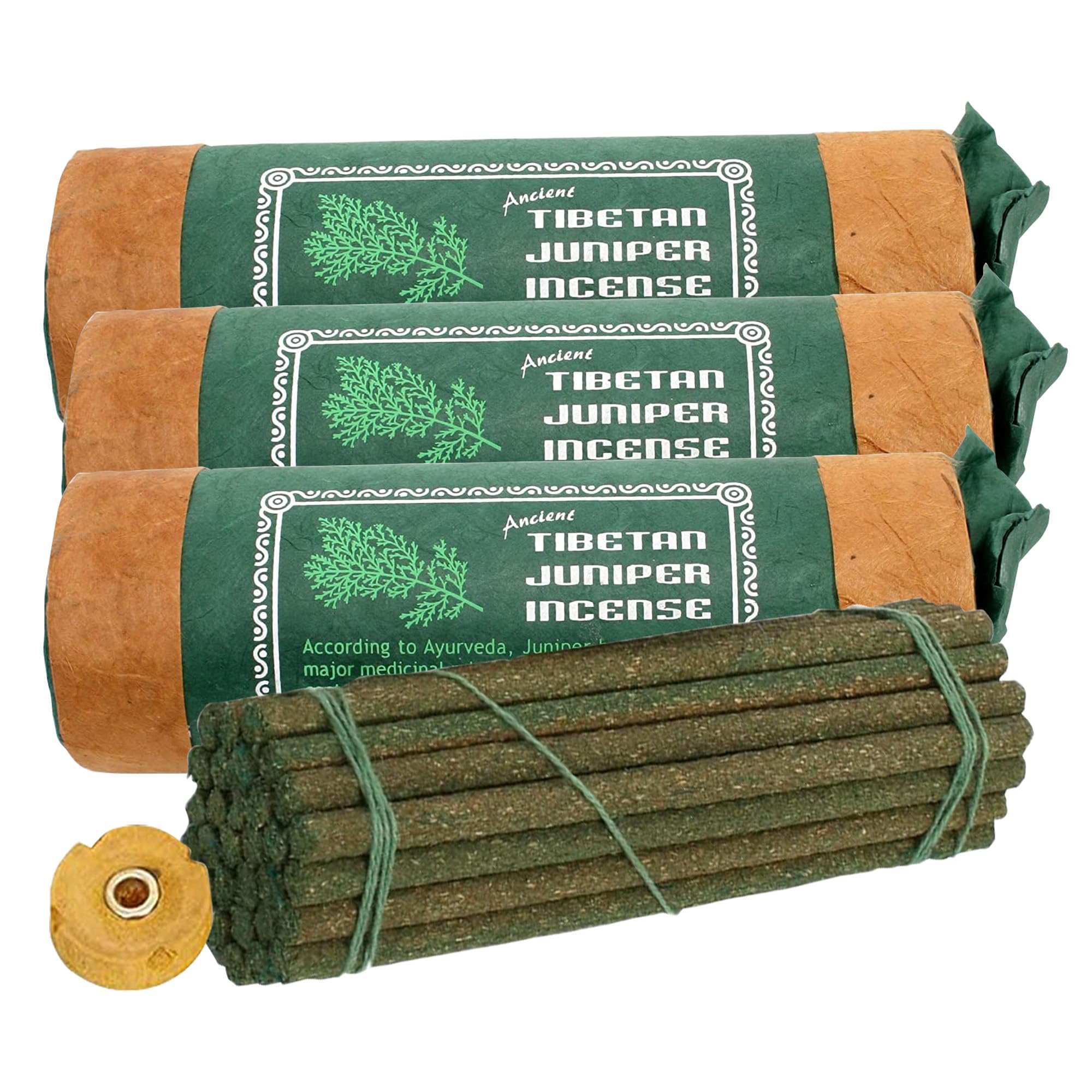 Ancient Tibetan Juniper Incense - for Mediation, Yoga, Prayer, Aromatic Medicine, Stress Reliever, Calmness