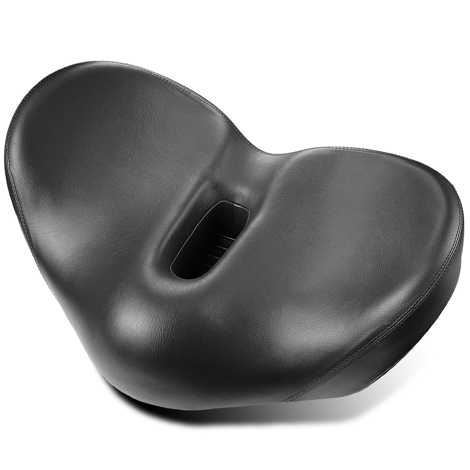 Noseless Bike Seat for Men Women Comfort - Oversized Noseless Bicycle seat Suitable for City, Electric Bikes, Wide Noseless Bike Saddle Cushion