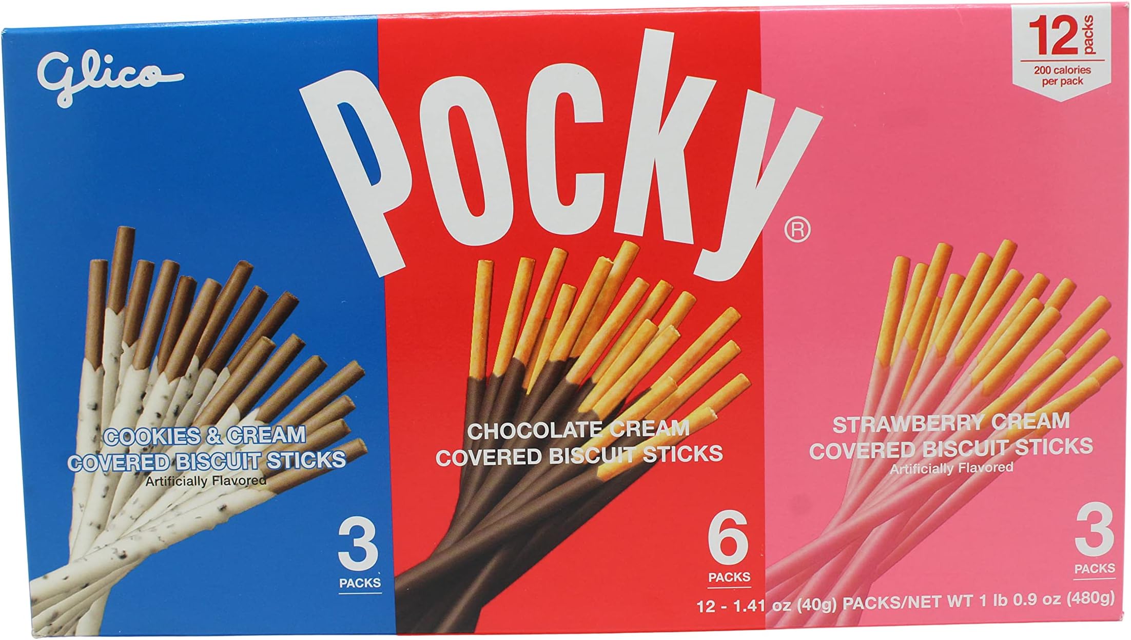 Chocolate Biscuit Sticks Variety Pack (12 Count, 1.06 LBS)