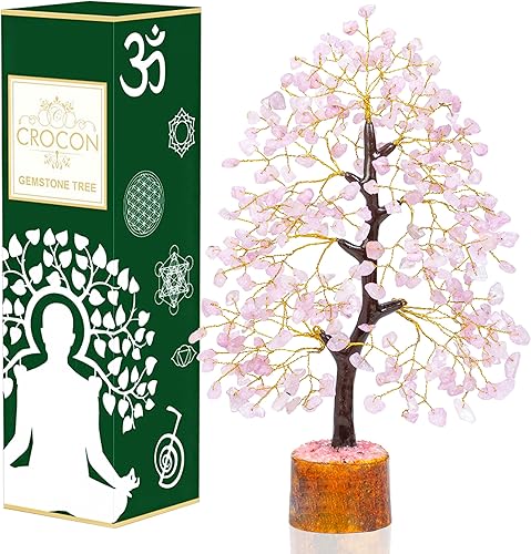 Miniatura 10 de Árbol de la vida con piedras preciosas de amatista, citrina, base amatista natural, alambre de cobre bonsái de energía positiva, feng shui, dinero,