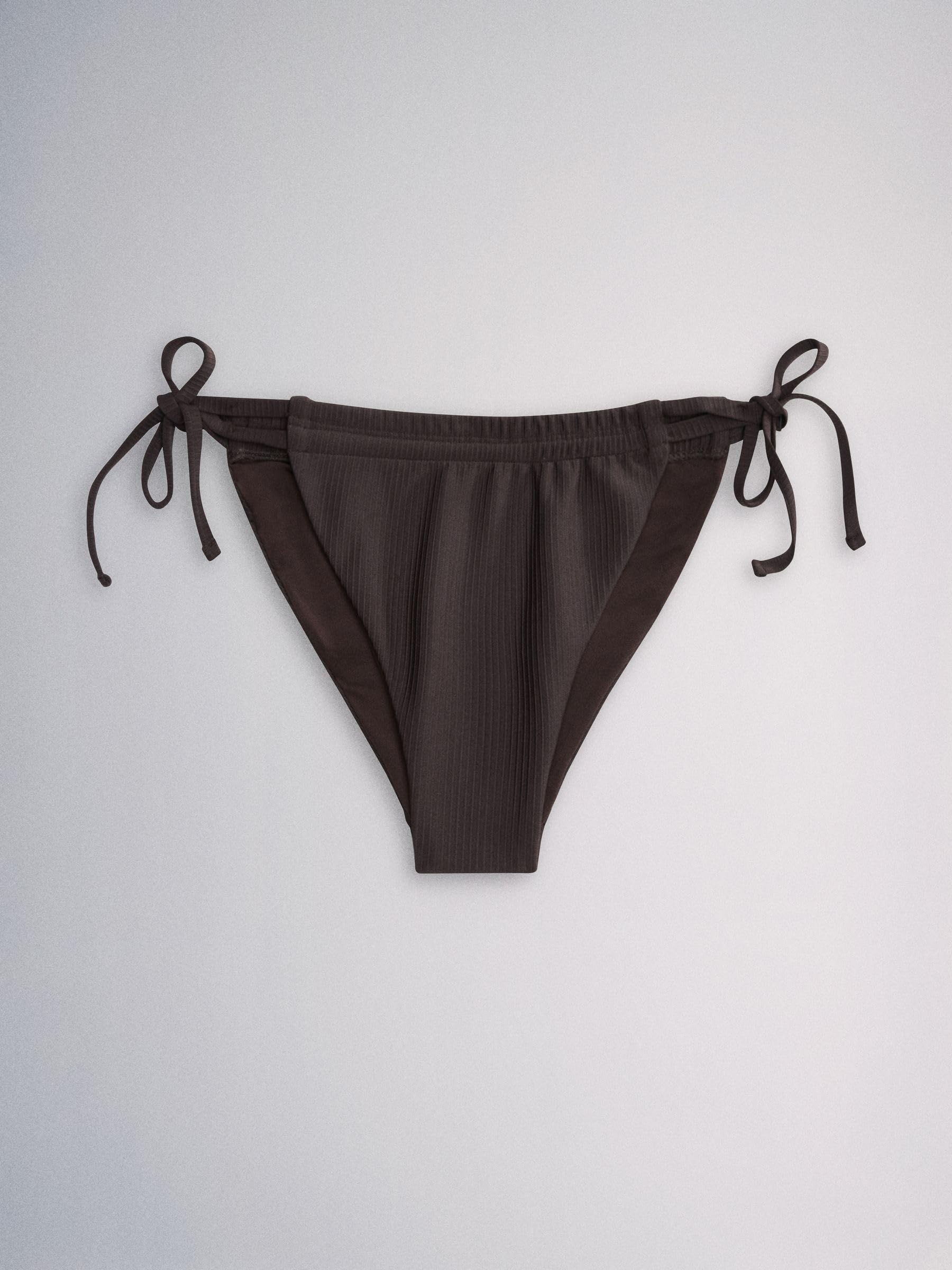 THE SET Donne Confezione da 3 di Slip Bikini sgambati | Adulto, con laccetto, High Leg, Mid Rise, Pull On