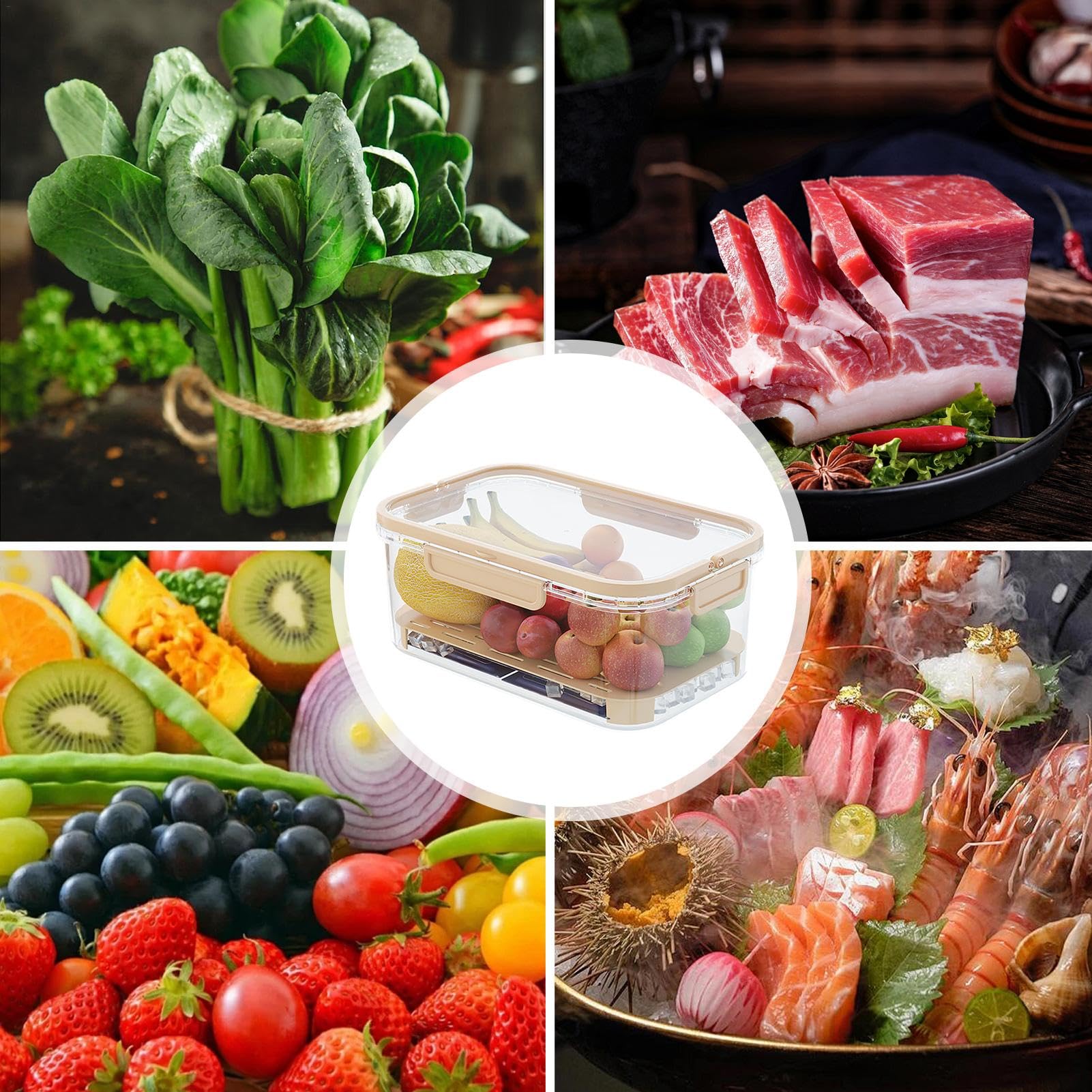 Contenitore Frutta E Verdura 600ml - Portatile Con Colino E Forchetta, A Prova Di Perdite - Foto 7