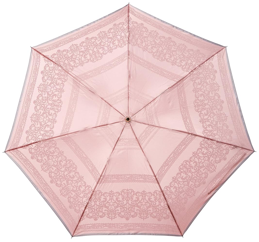 美品未使用タグ付き　ランバンコレクション　先染ジャカード　レース柄　長傘　一本傘 美品未使用タグ付き ランバンコレクション 先染ジャカード