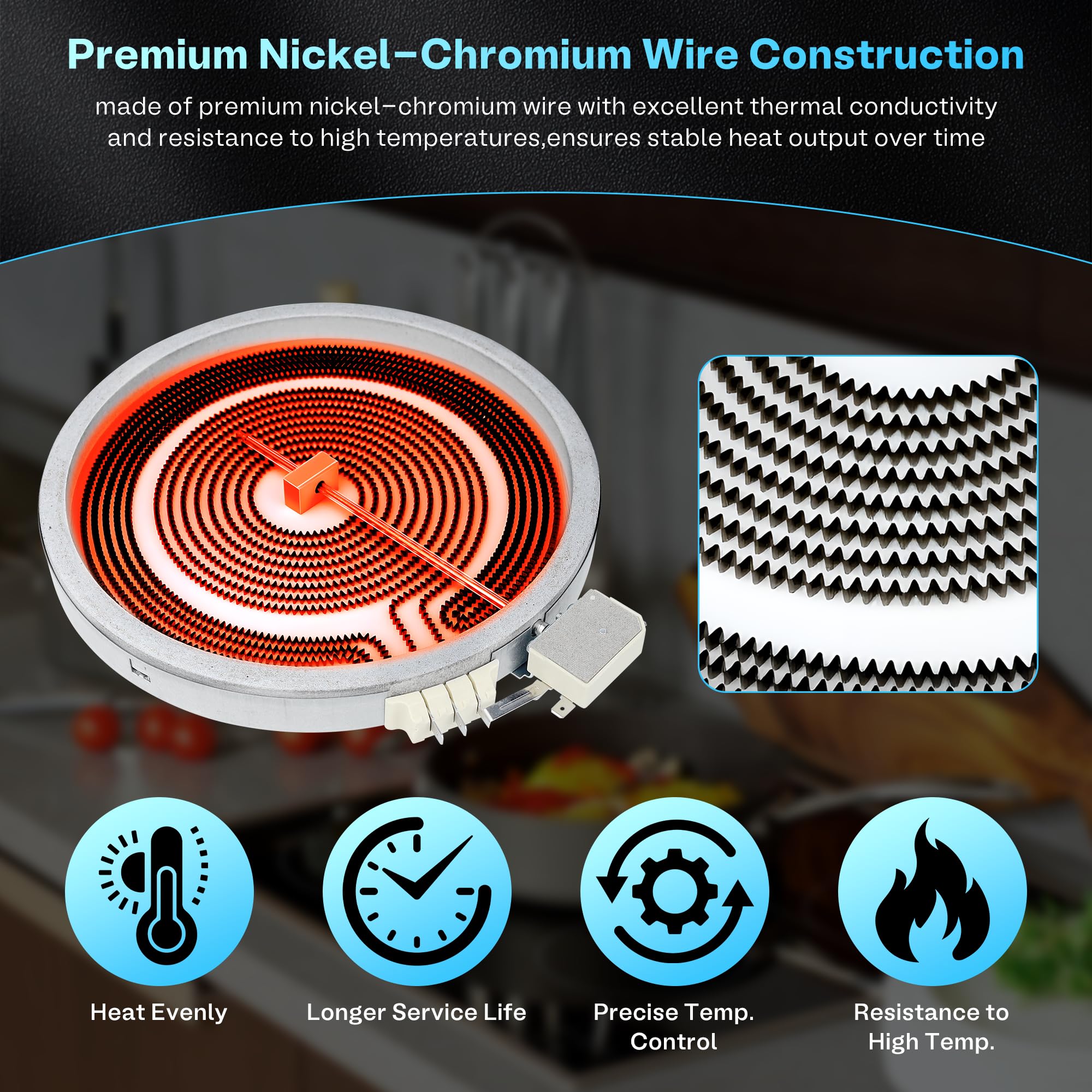 WB30T10132 Range Radiant Surface Element 8-in Compatible - Foto 10