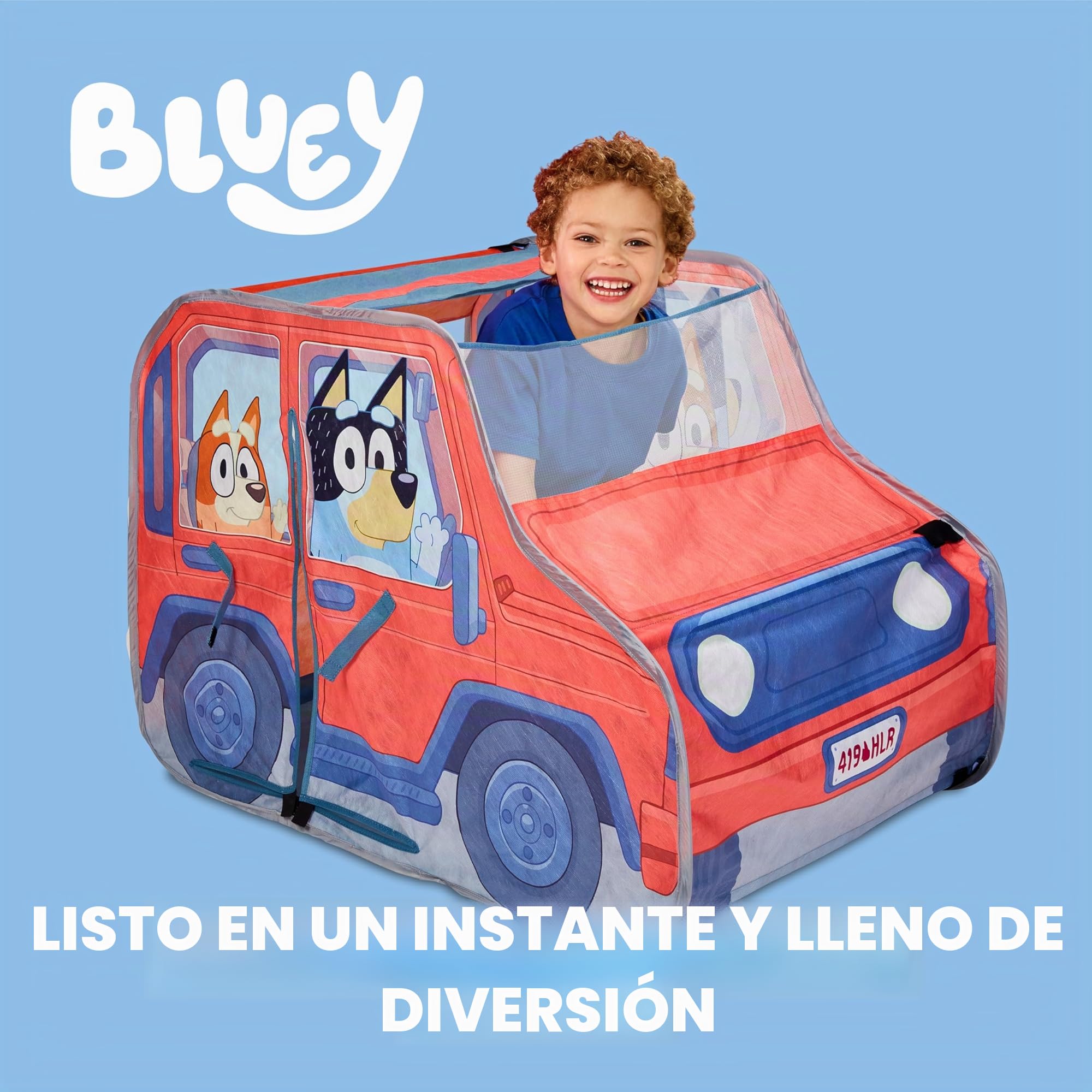 Bluey 13181 Heeler 4WD Pop Up Play - Tienda de campaña Familiar