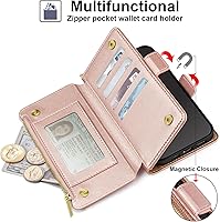 Vista 2 de Antsturdy Funda compatible con Samsung Galaxy Note 9, cartera con tarjetero para mujeres y hombres, funda de teléfono con bloqueo RFID, de piel