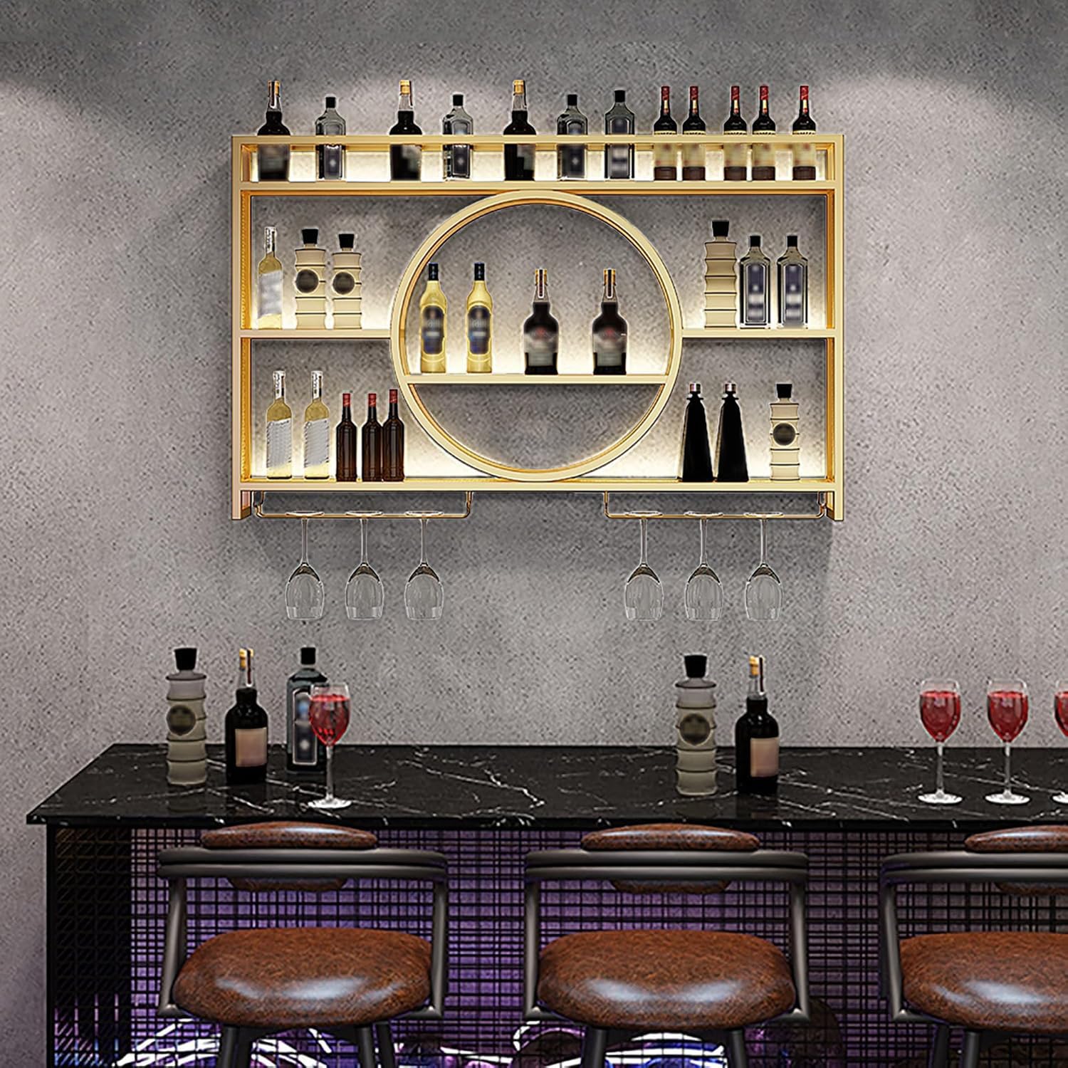 Étagères de bar à domicile et casier à vin salon TOU