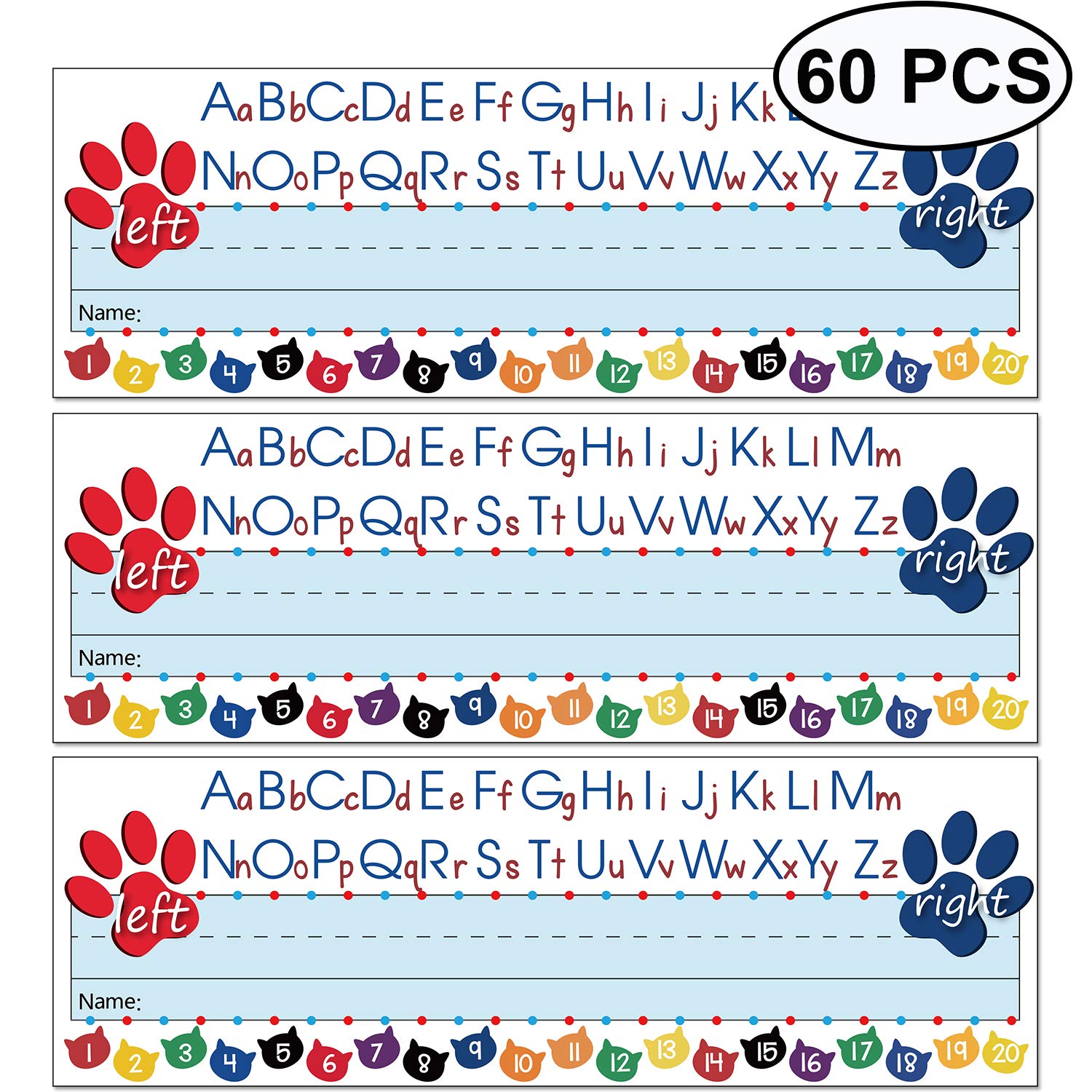 Buy 60 Pieces Alphabet Nameplates SelfAdhesive Nameplates Reference