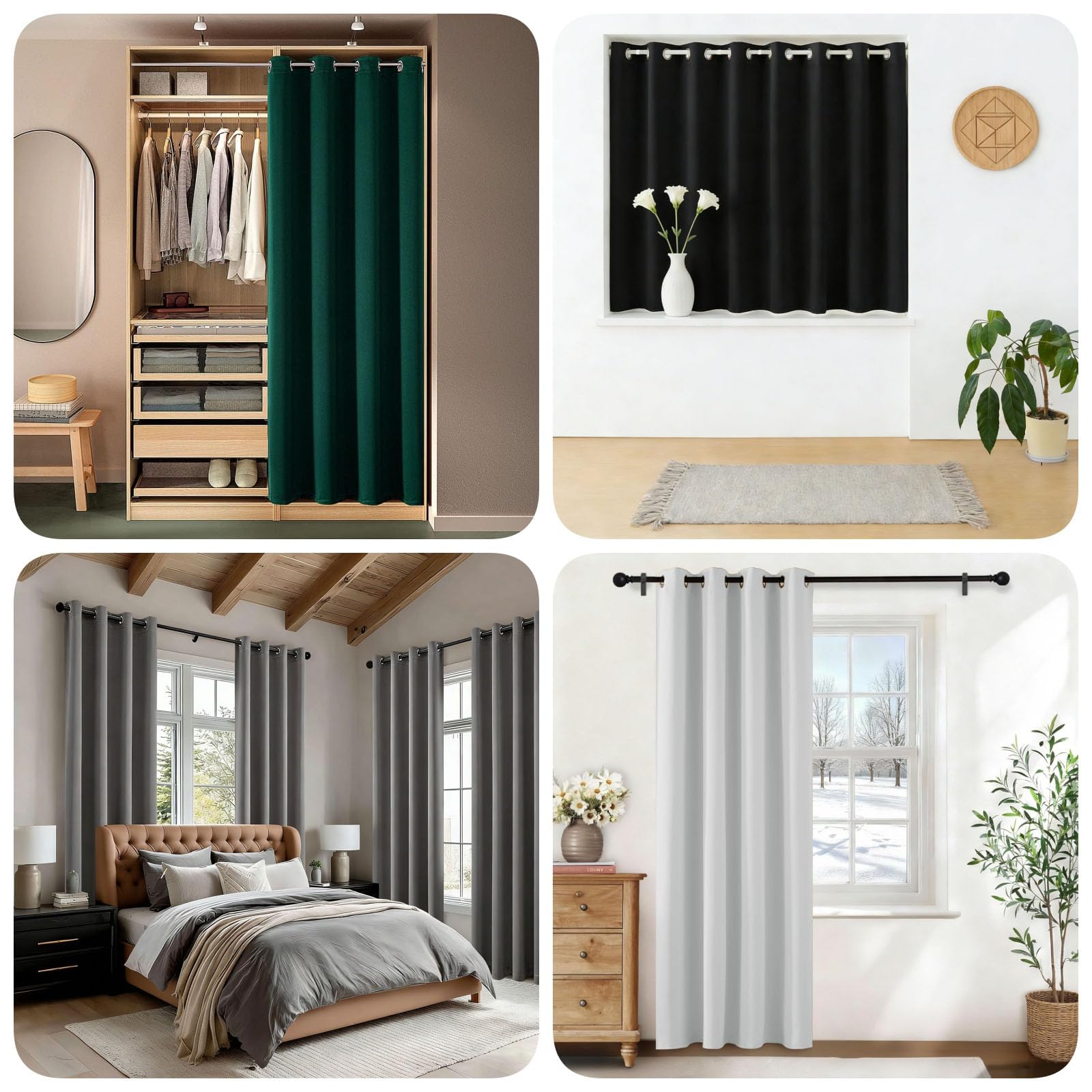 Rideau Voilage 245 x 160 cm Anti UV Anti Bruit Draperies Intérieurs à Oeillets Design Moderne à Oeillets pour Porte Fenetre Dressing Salon, Beige