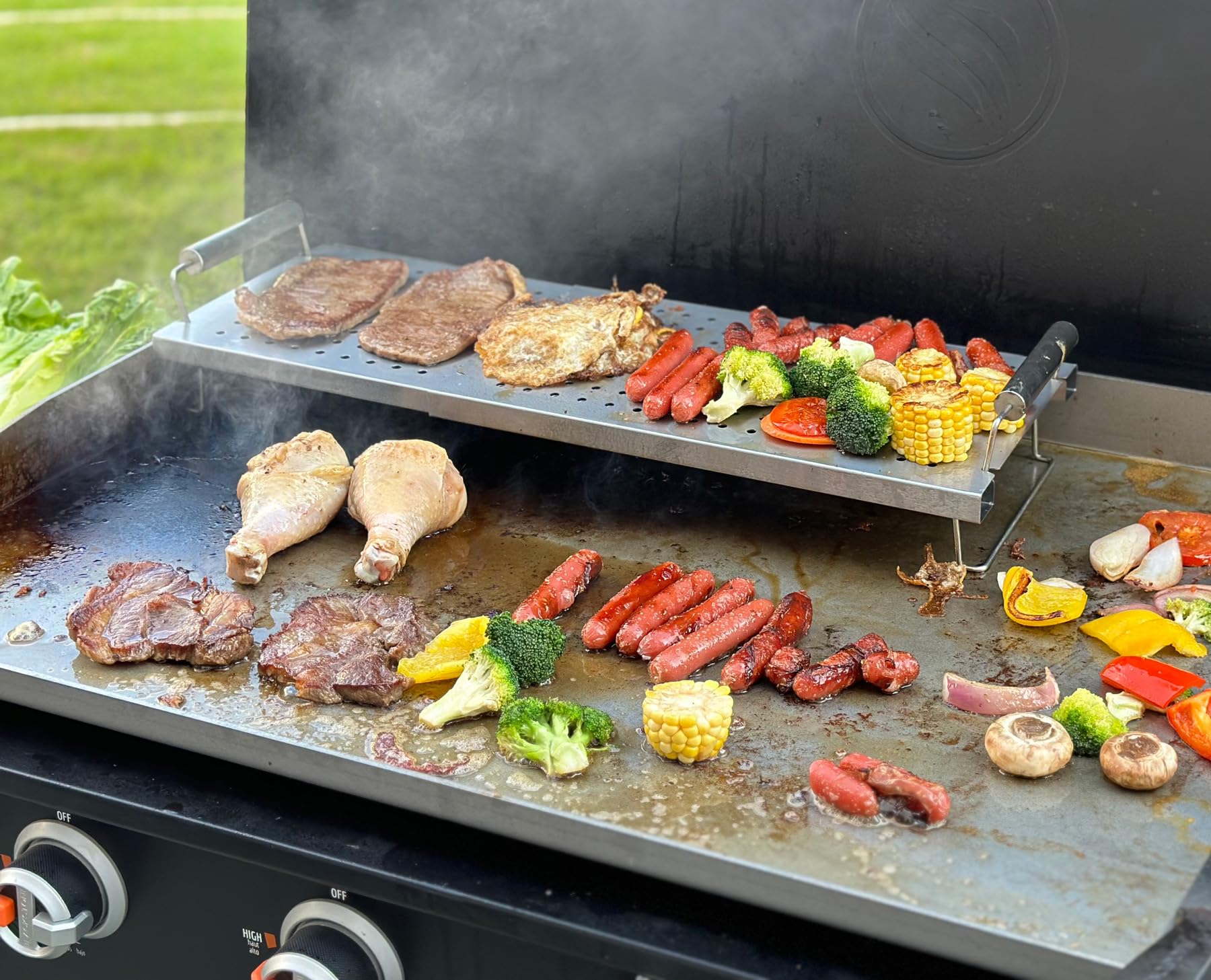 Griddle Racks Snapklik.com : Griddle Warming Rack For Blackstone 17 22 28 36 Inch Grill
