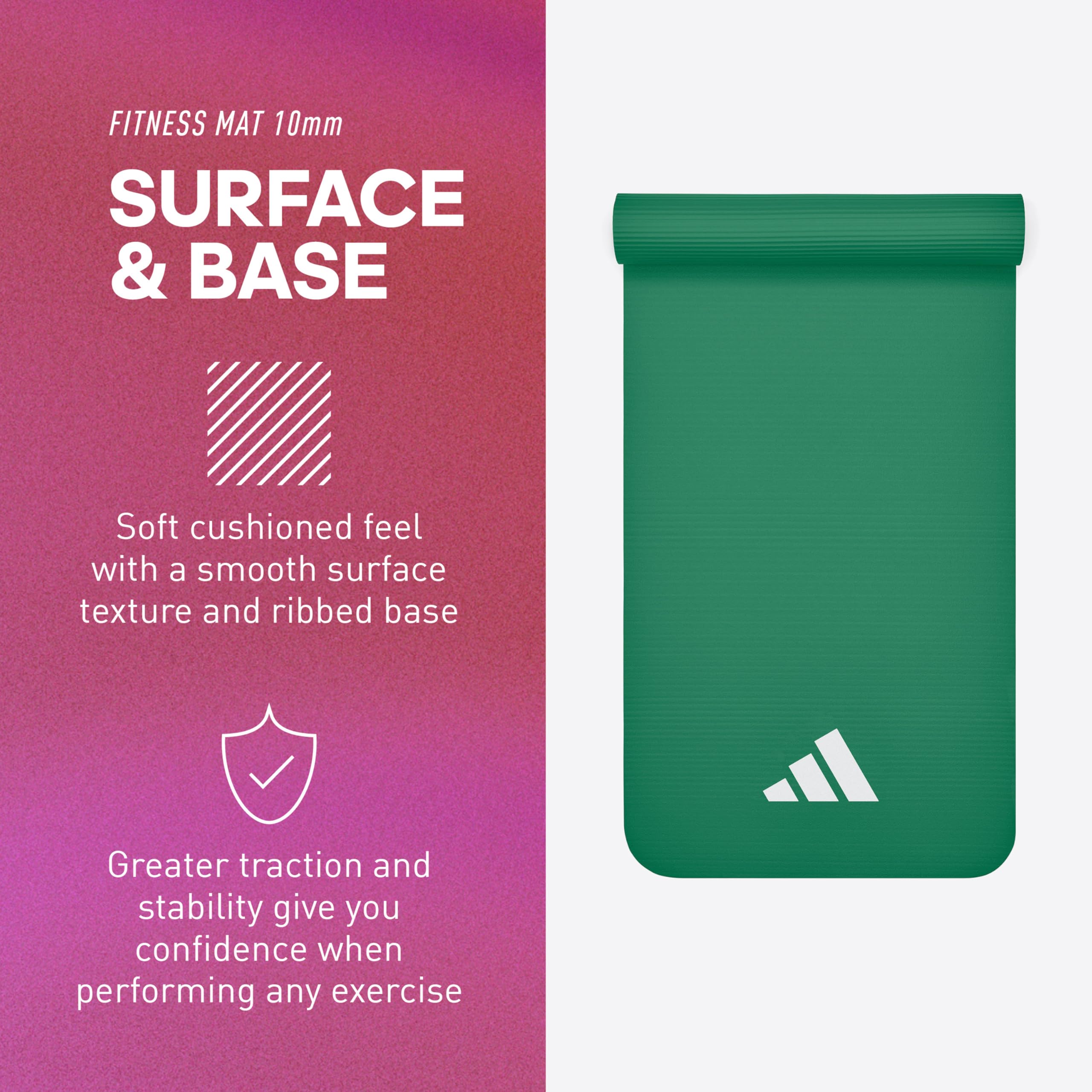 Adidas Alfombrilla Fitness 10mm Verde Oscuro