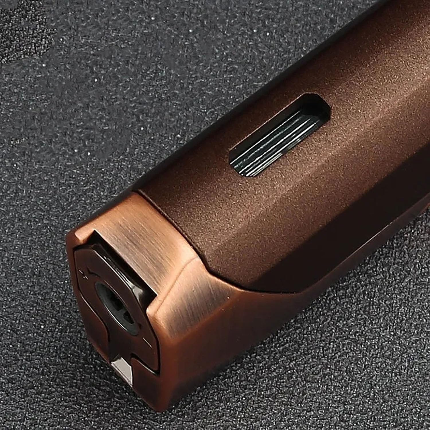 Encendedor Antorcha Butano Llama de Doble Chorro Cigarro Metalico Mechero con Punzón Tanque de Combustible Visible para Vela Fogata Cocina Camping (Sin Gas),Red